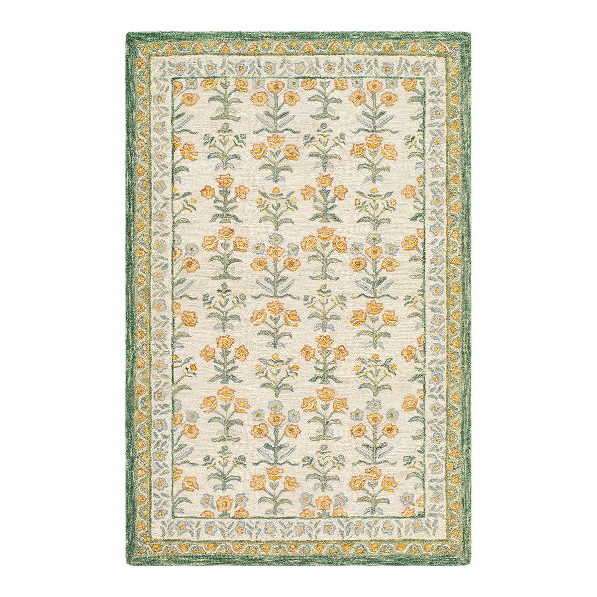 Fairfax Yellow & Sage Wool Rug
