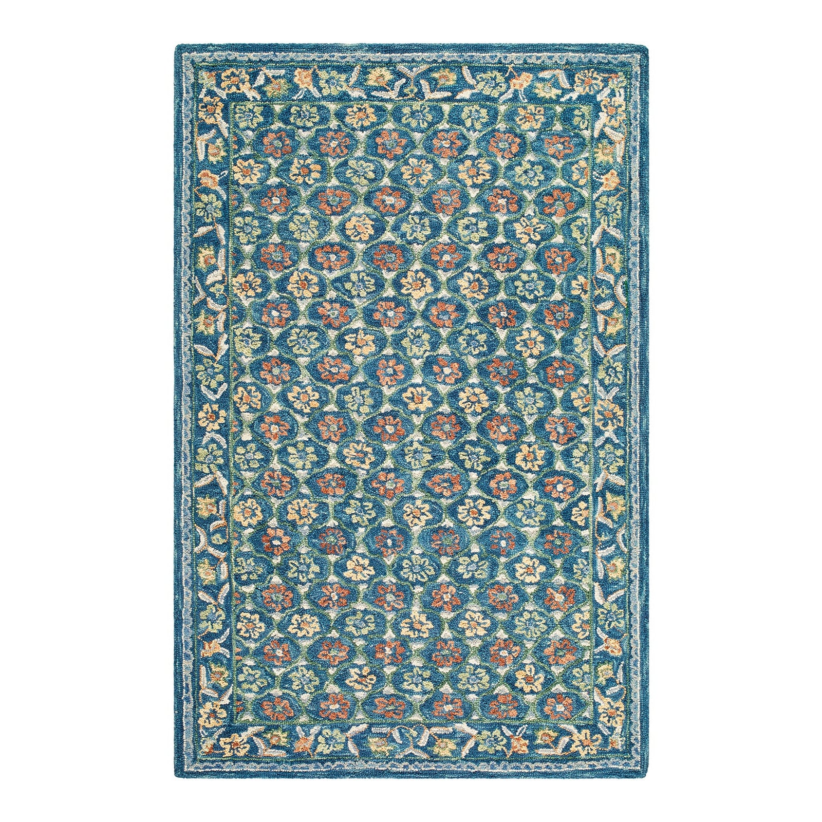 Fairfax Blue & Cerulean Wool Rug