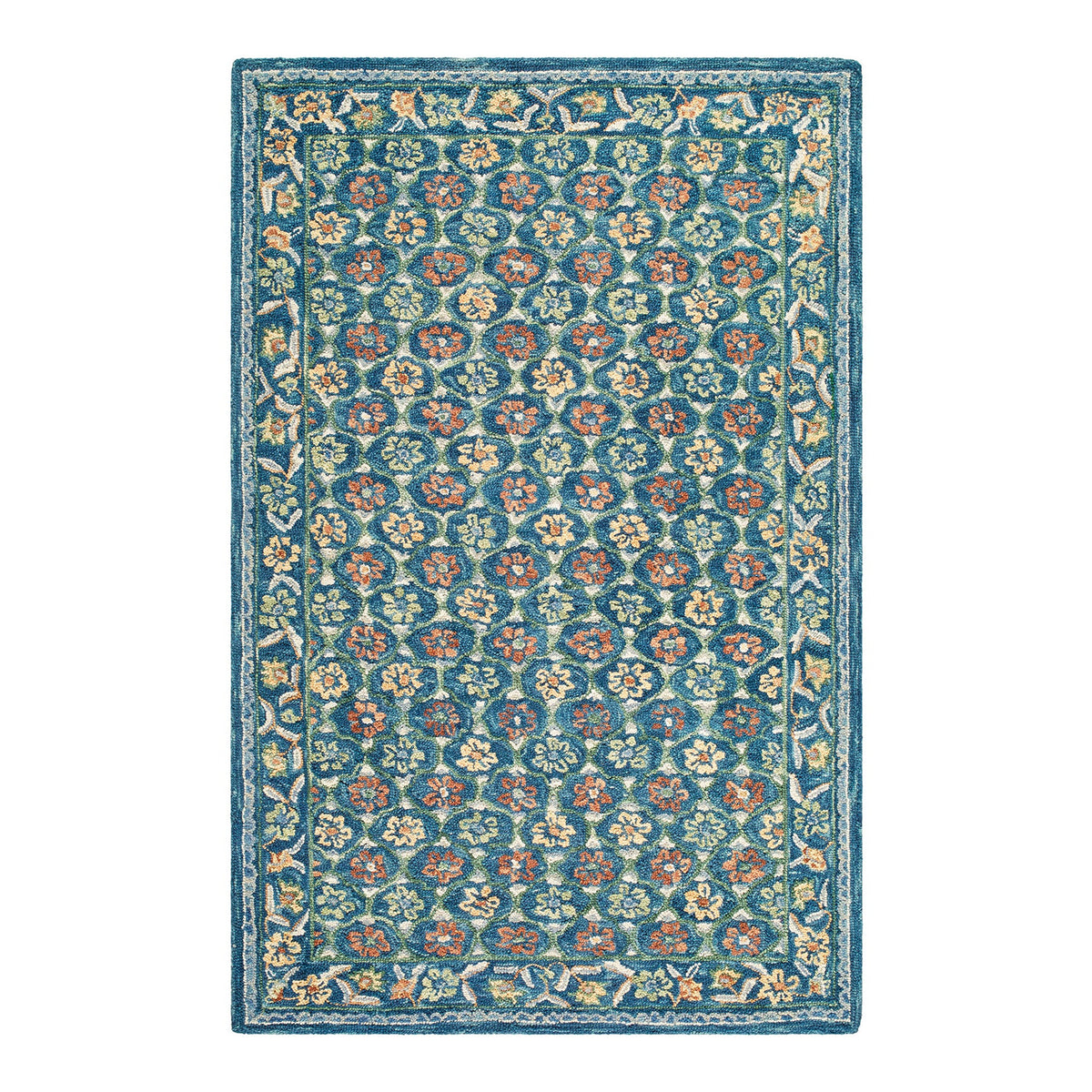 Fairfax Blue & Cerulean Wool Rug