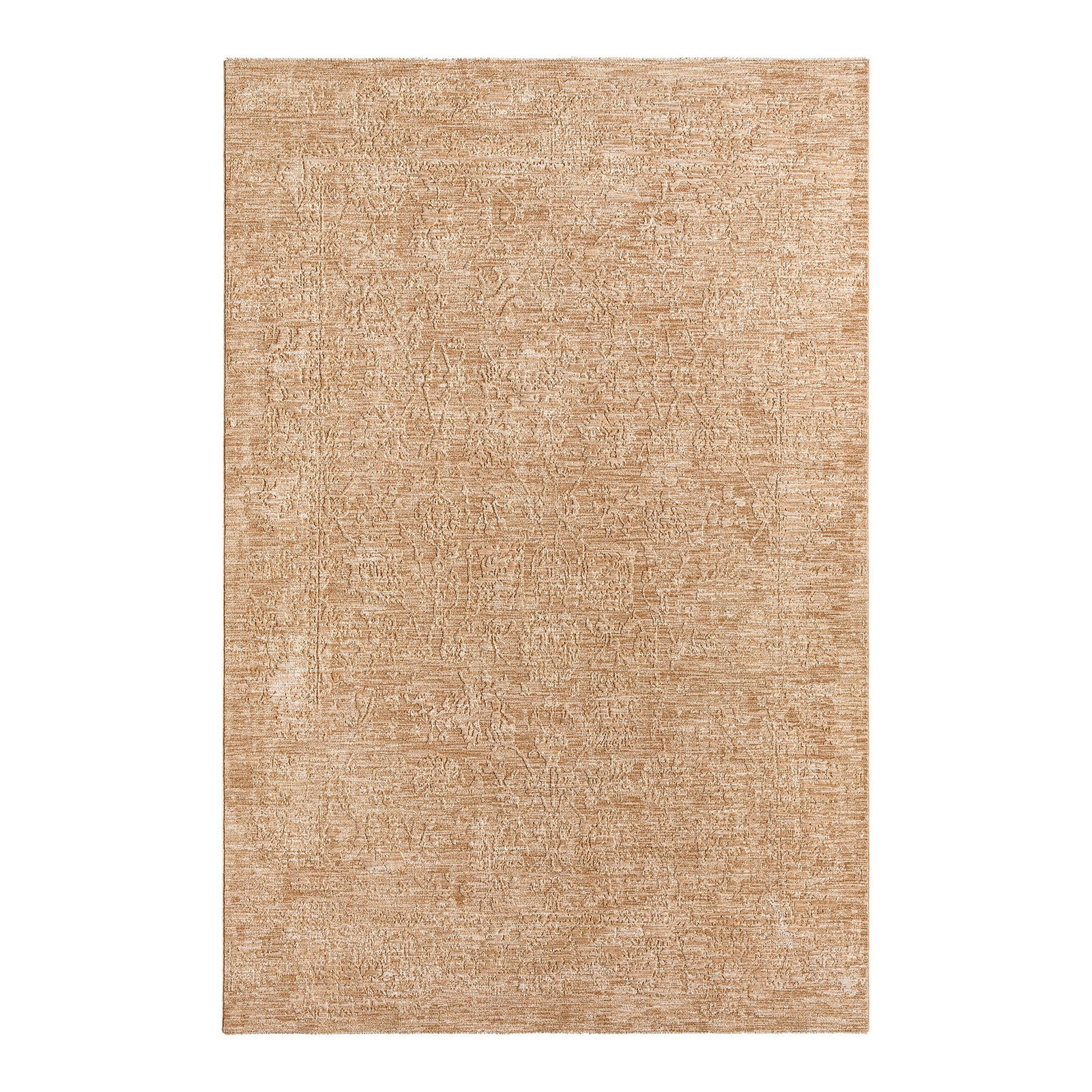 Masterpiece Beige & Tan Vintage Boho Fringe Rug