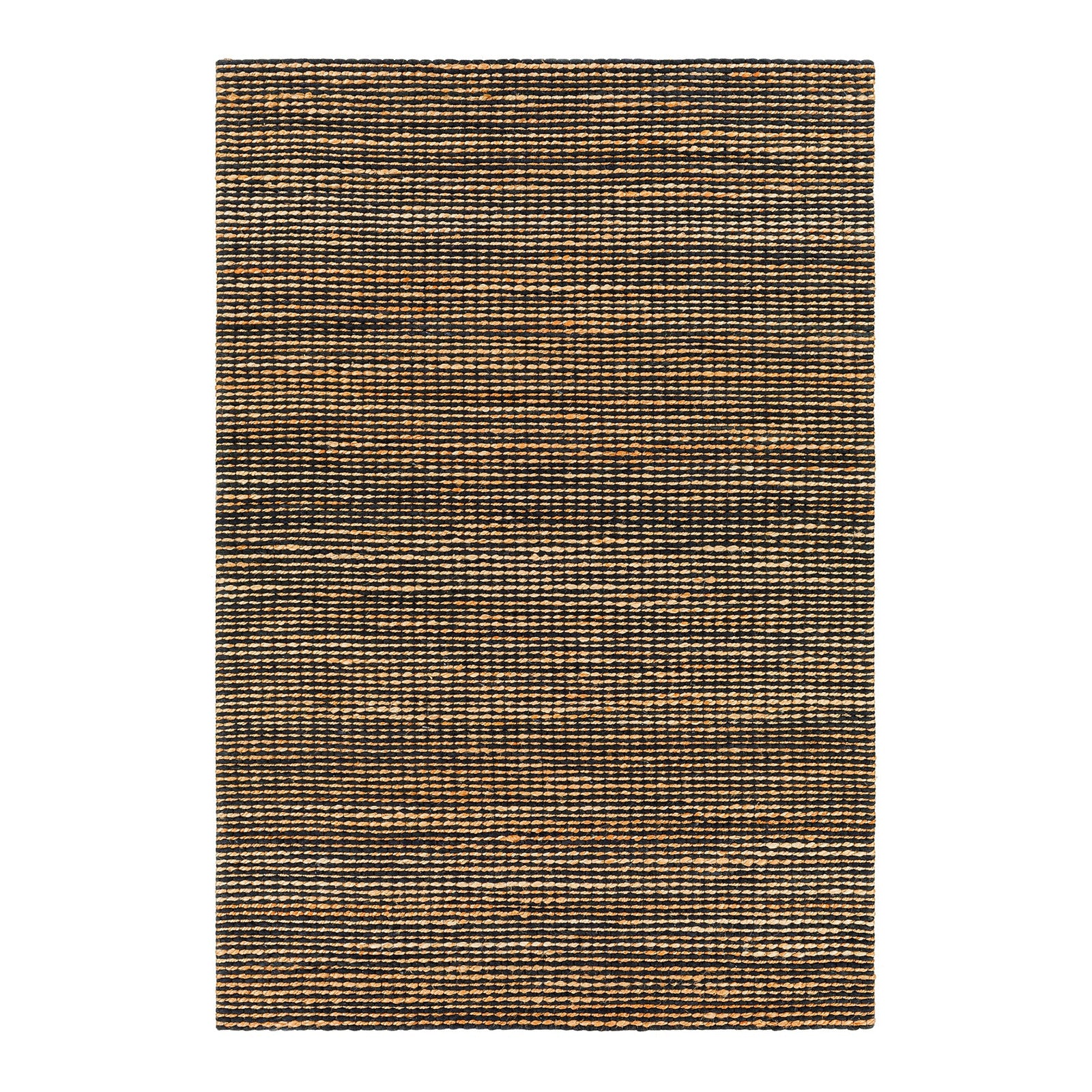 Priya Brown & Black Modern Jute & Wool Rug