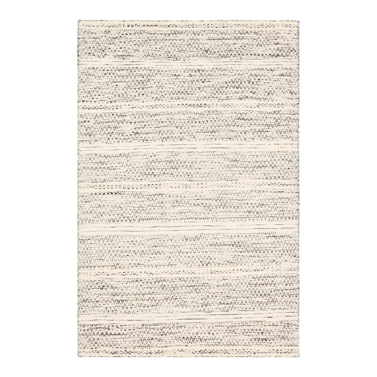 Mardin Cream & Black Modern Wool Rug