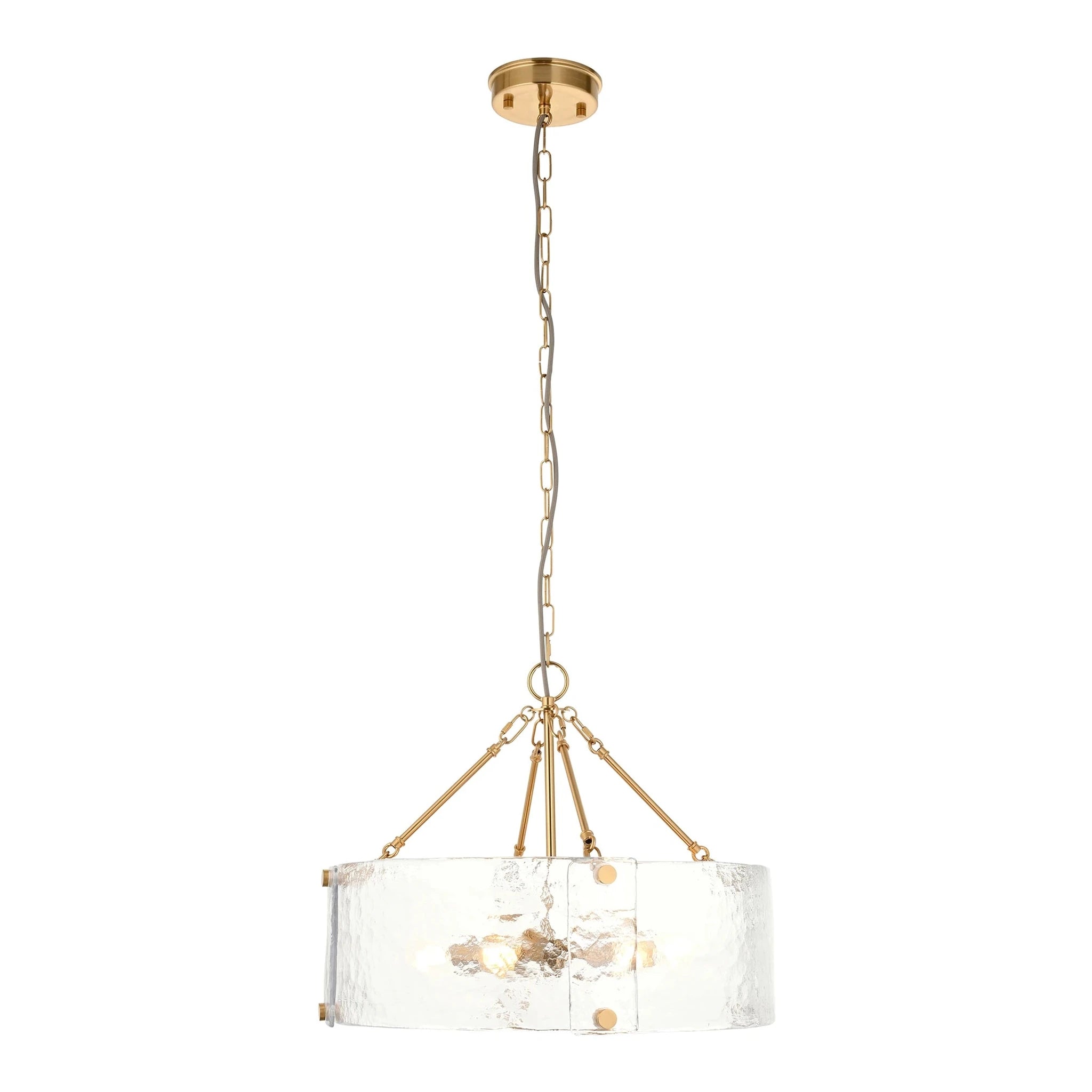 Ottilie Brushed Aged Brass 6 Light Pendant