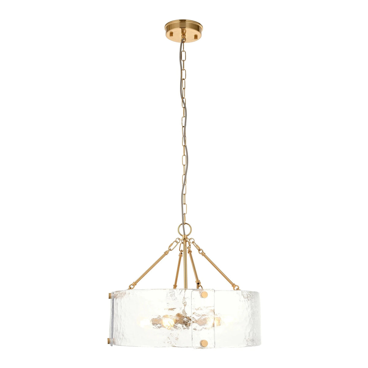 Ottilie Brushed Aged Brass 6 Light Pendant