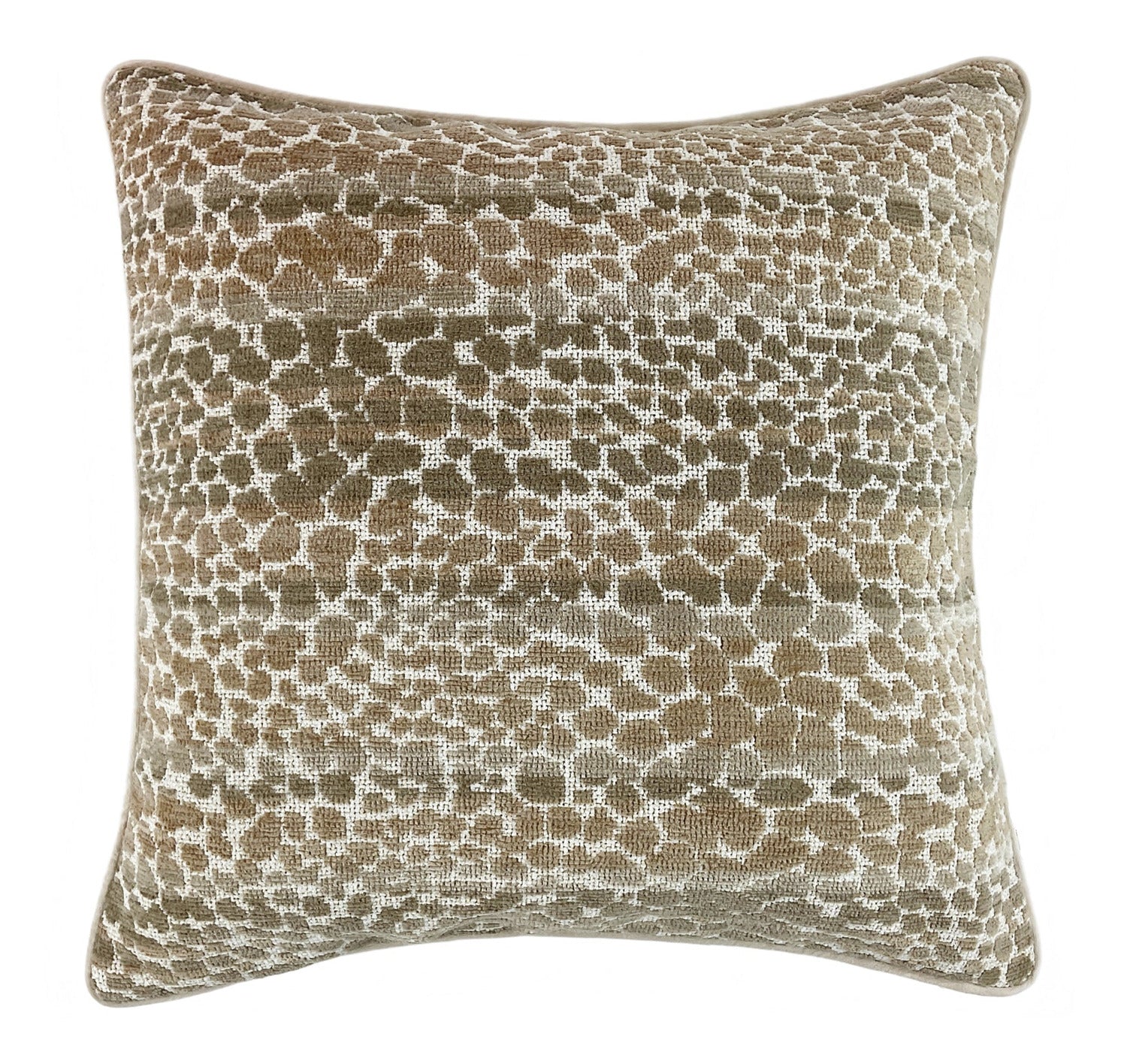 Malini Cinder Natural Jacquard Square Cushion 50x50