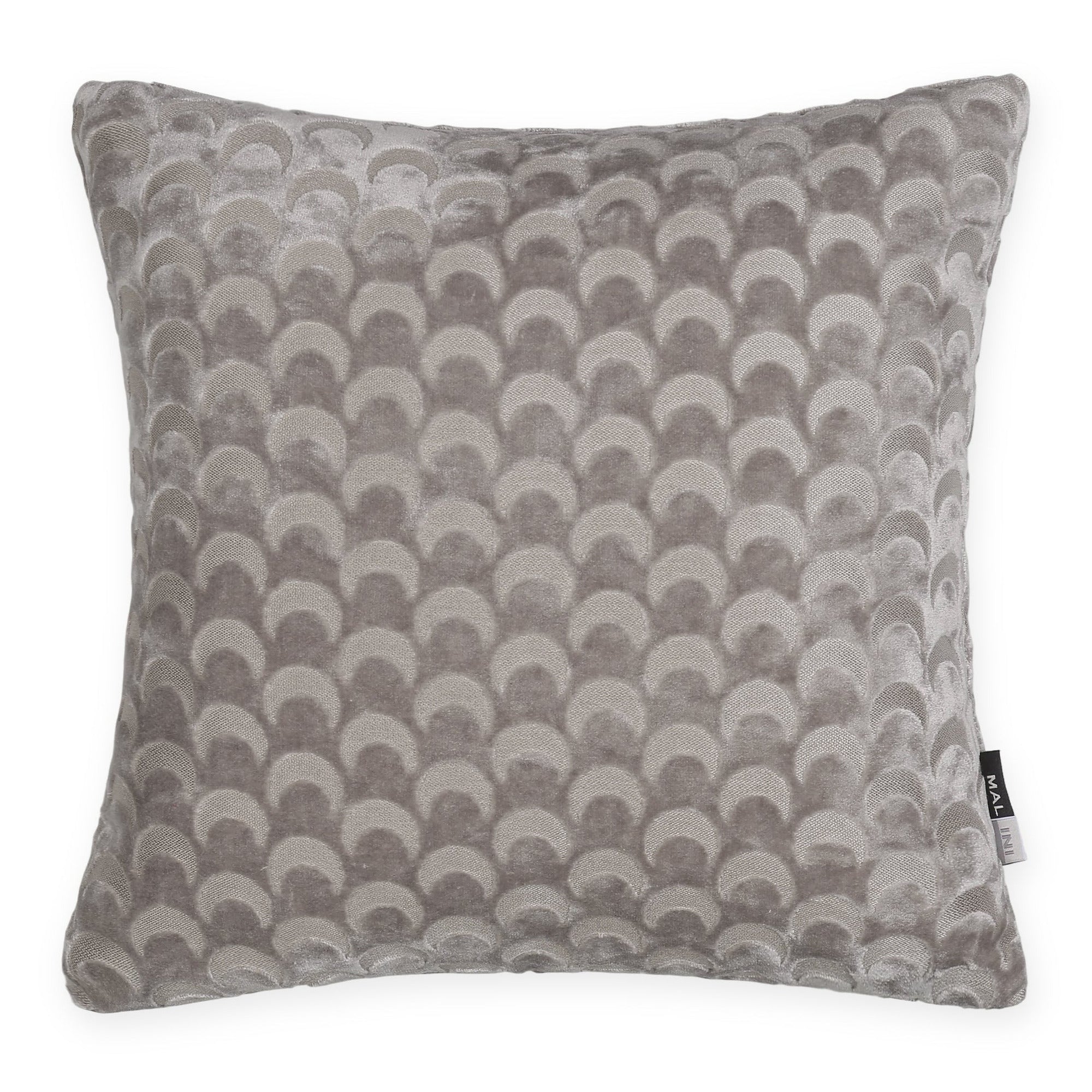 Malini Soli Taupe Velvet Square Cushion 56x56