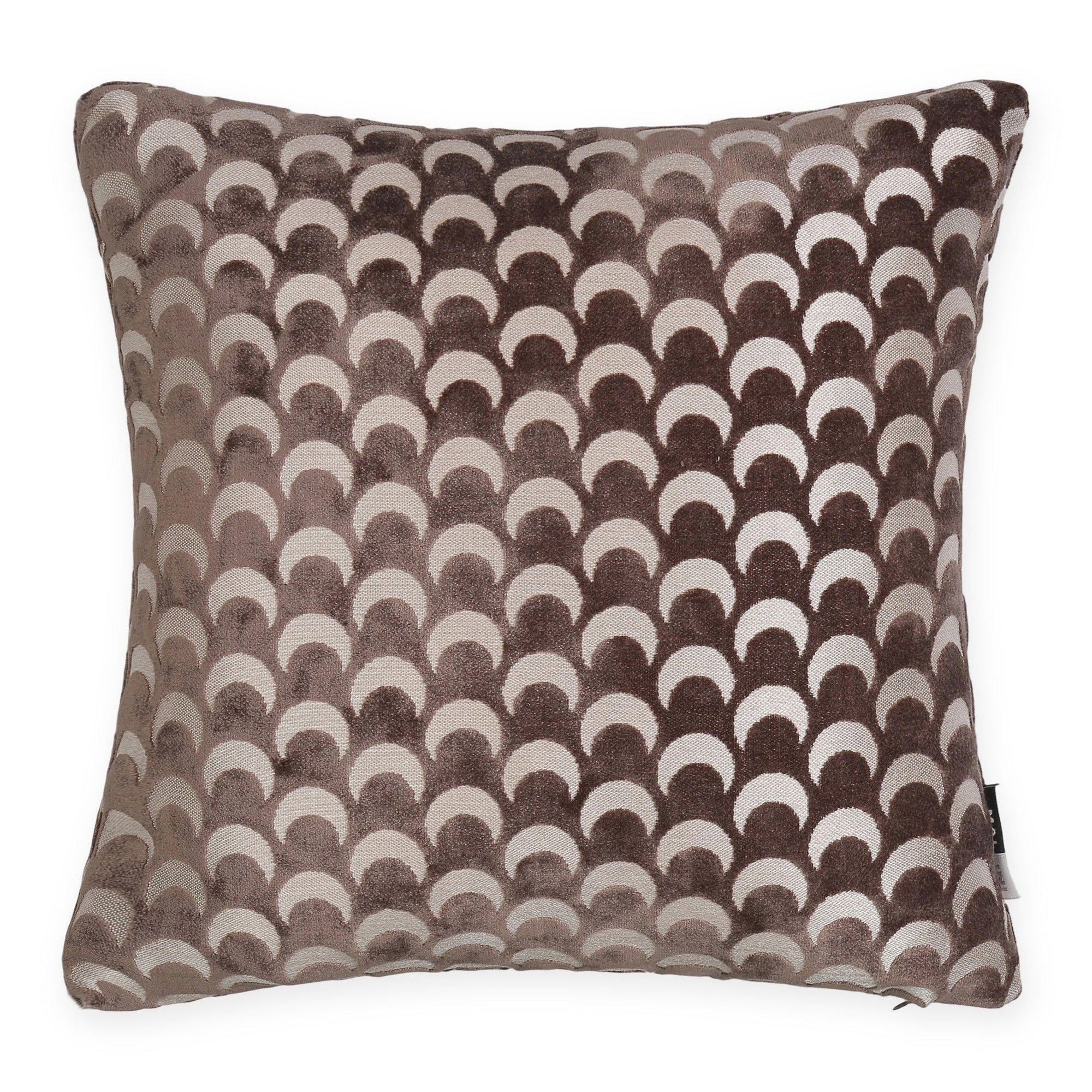 Malini Soli Chocolate Brown Velvet Square Cushion 56x56