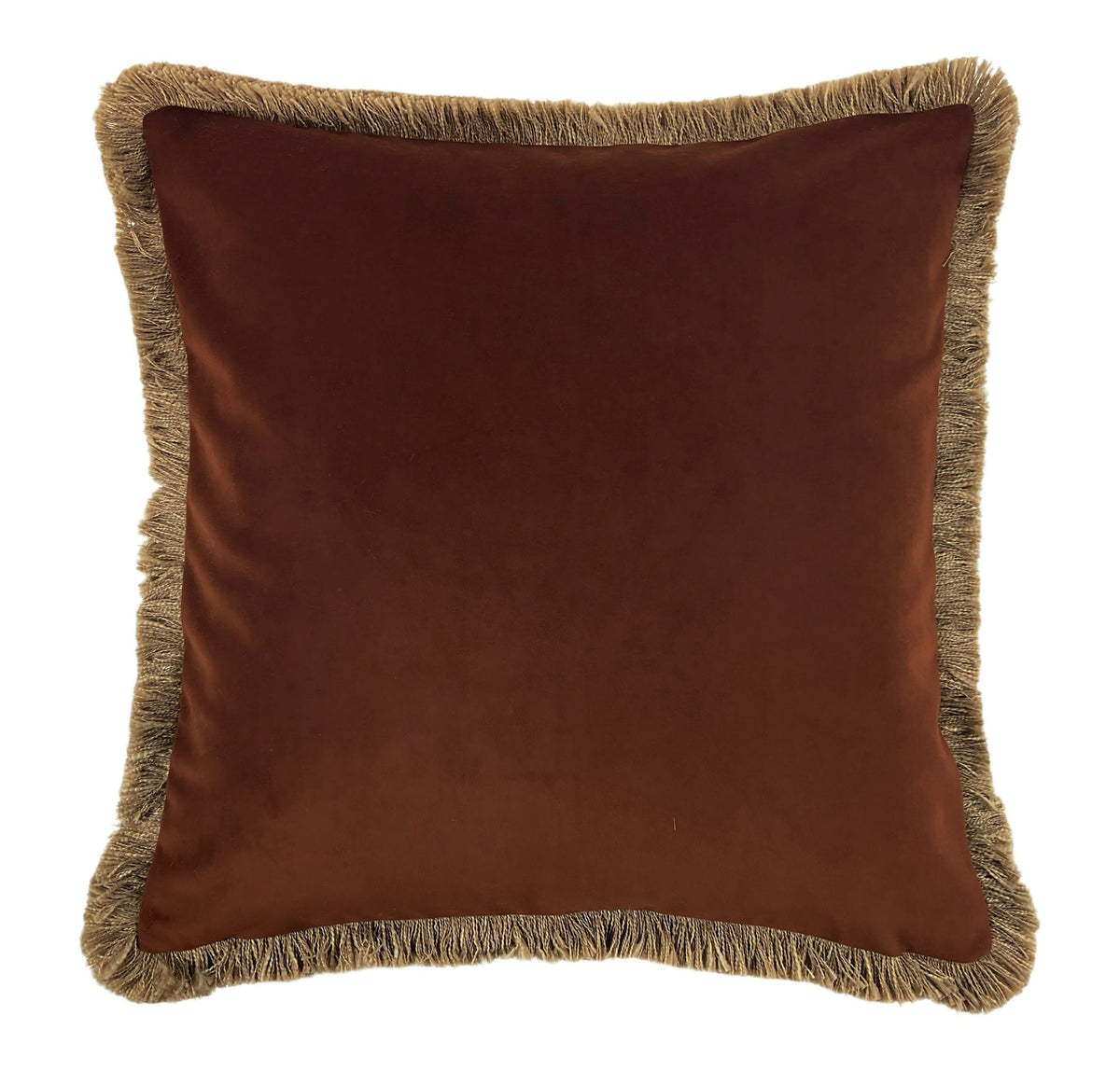 Malini Verona Brown Velvet Square Cushion 55x55