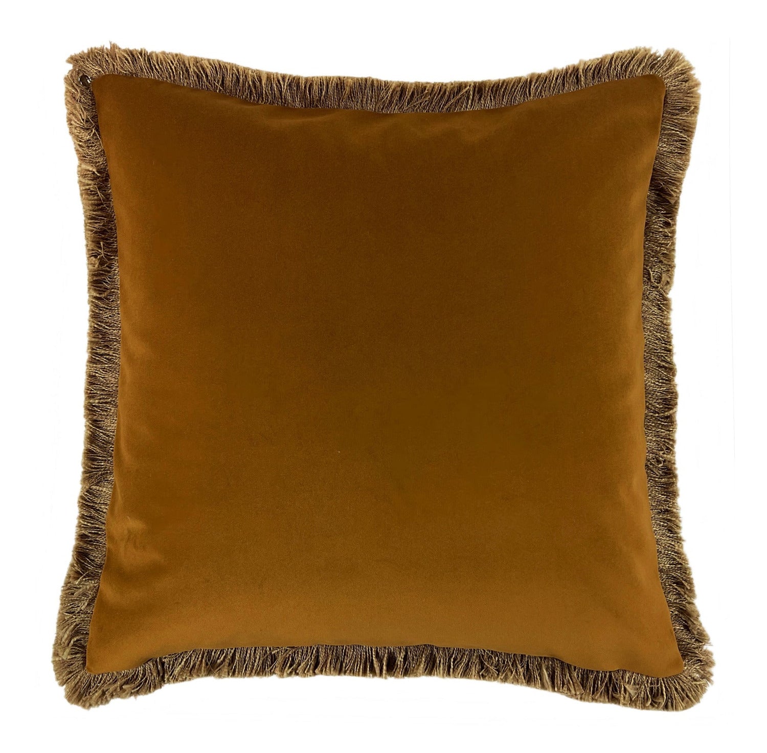 Malini Verona Whiskey Brown Velvet Square Cushion 55x55