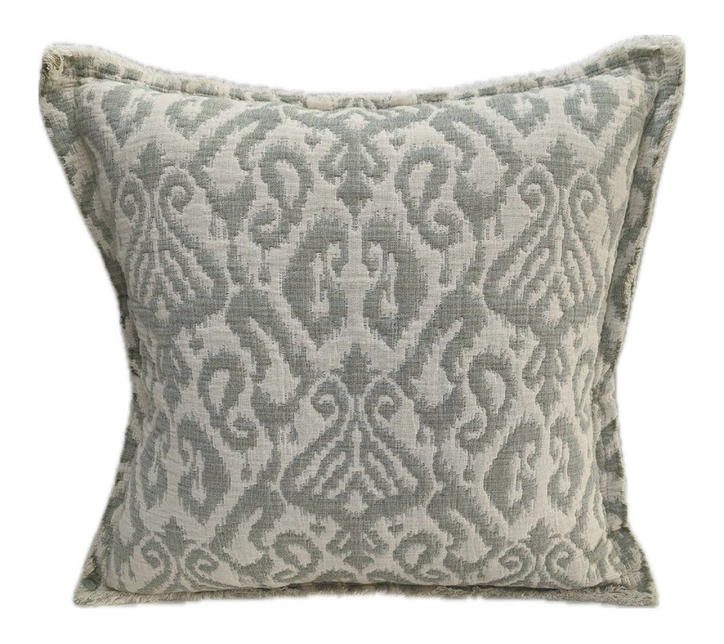 Malini Ikara Green Jacquard Square Cushion 50x50