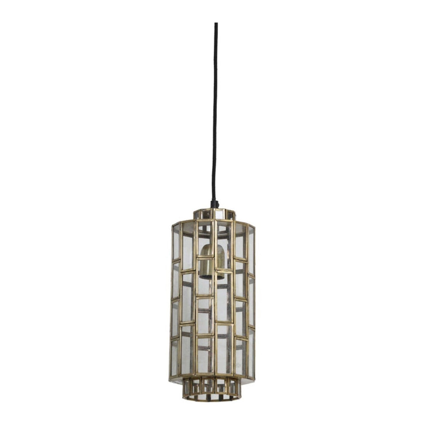 Søstrene Antique Bronze & Glass Pendant Light 15cm
