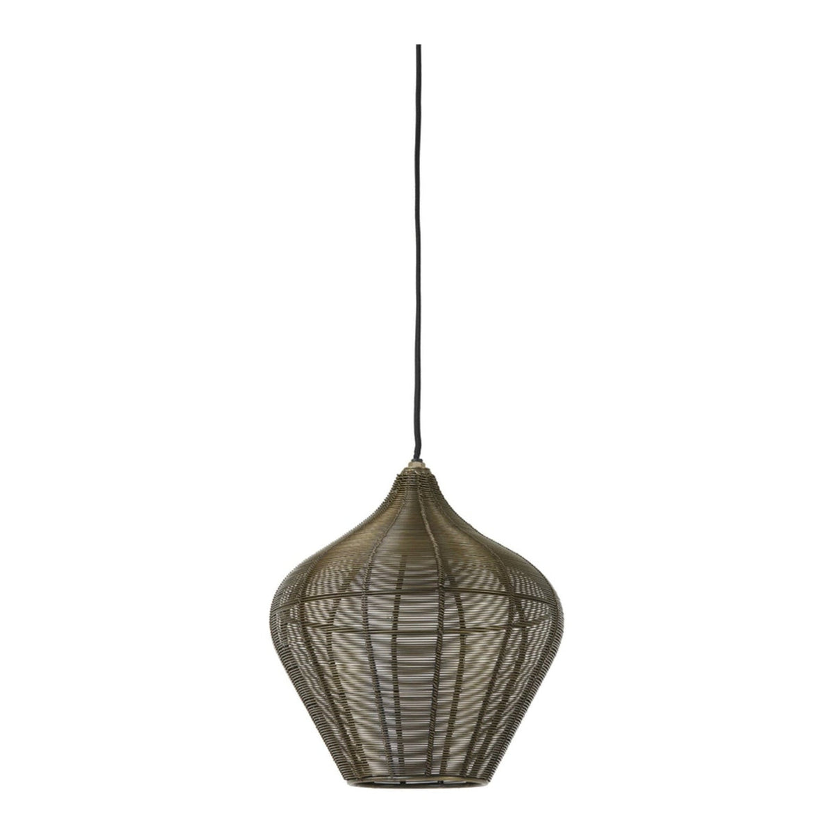 Alvaro Antique Bronze Metal Pendant Light 27cm