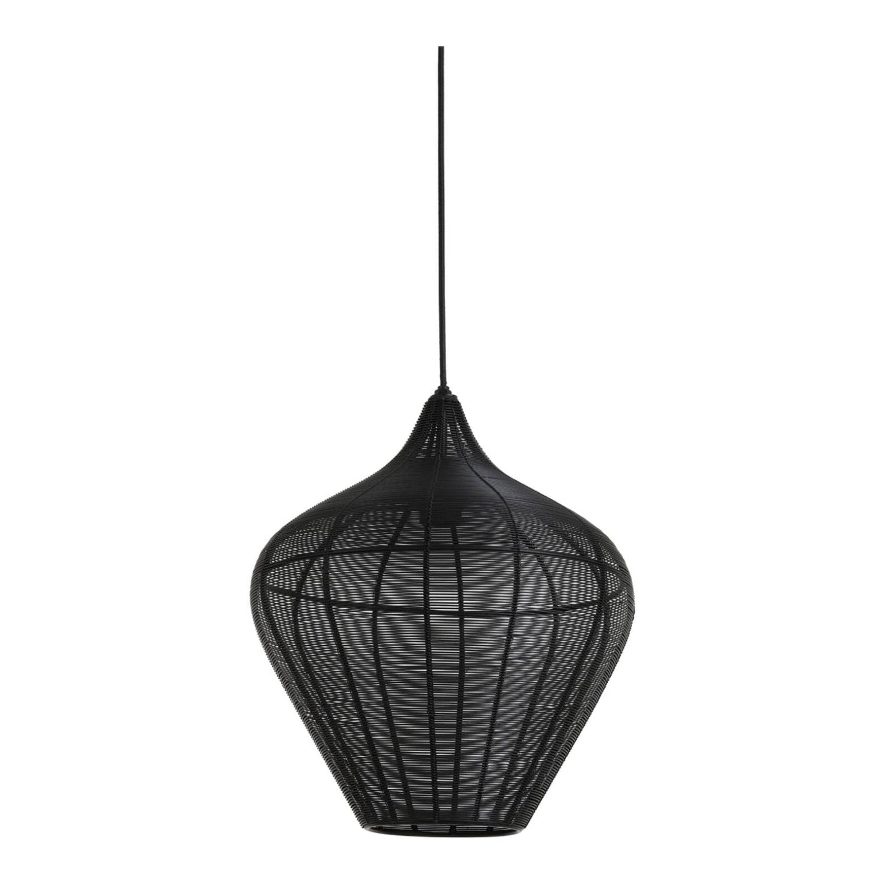 Alvaro Matt Black Metal Pendant Light 36cm