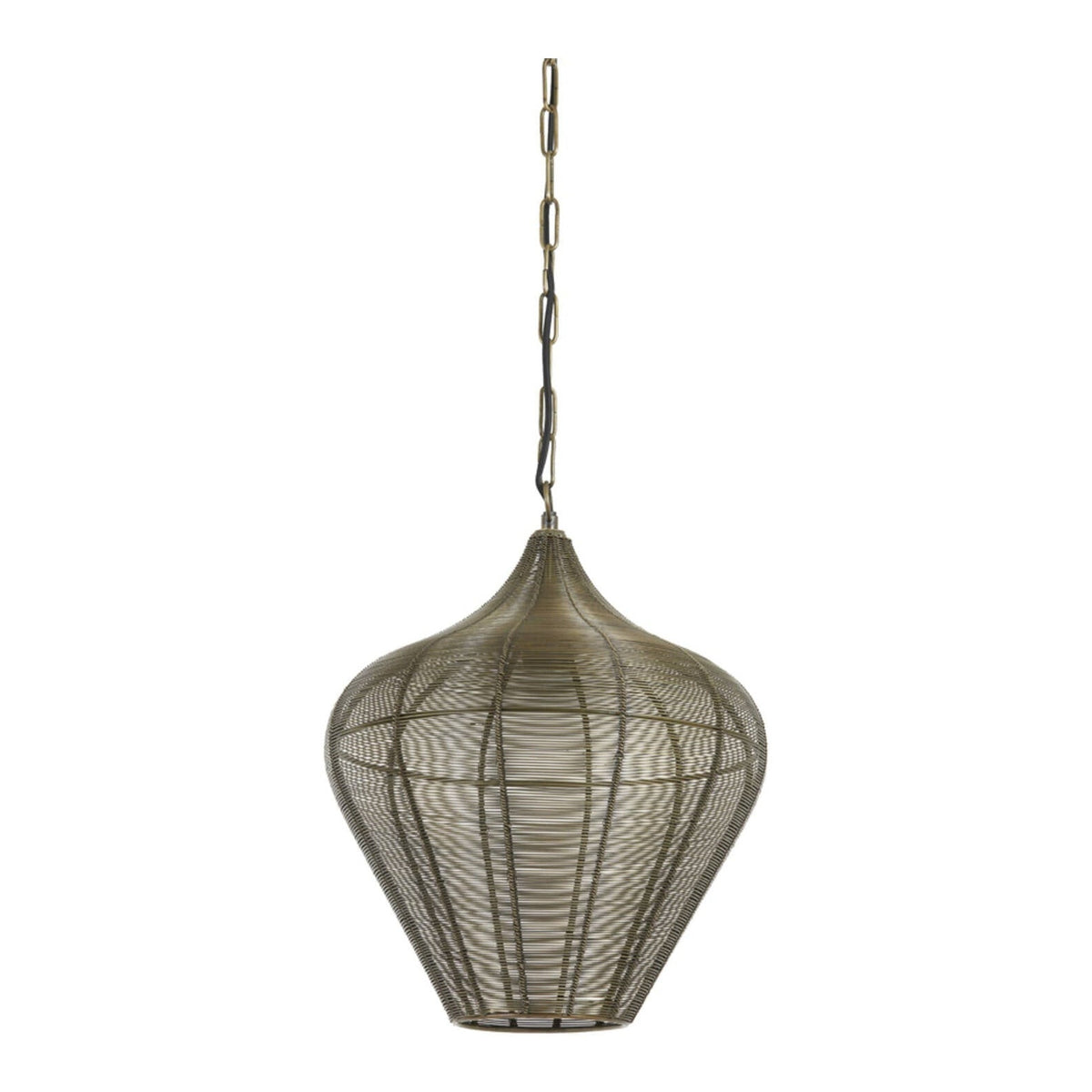 Alvaro Antique Bronze Metal Pendant Light 36cm