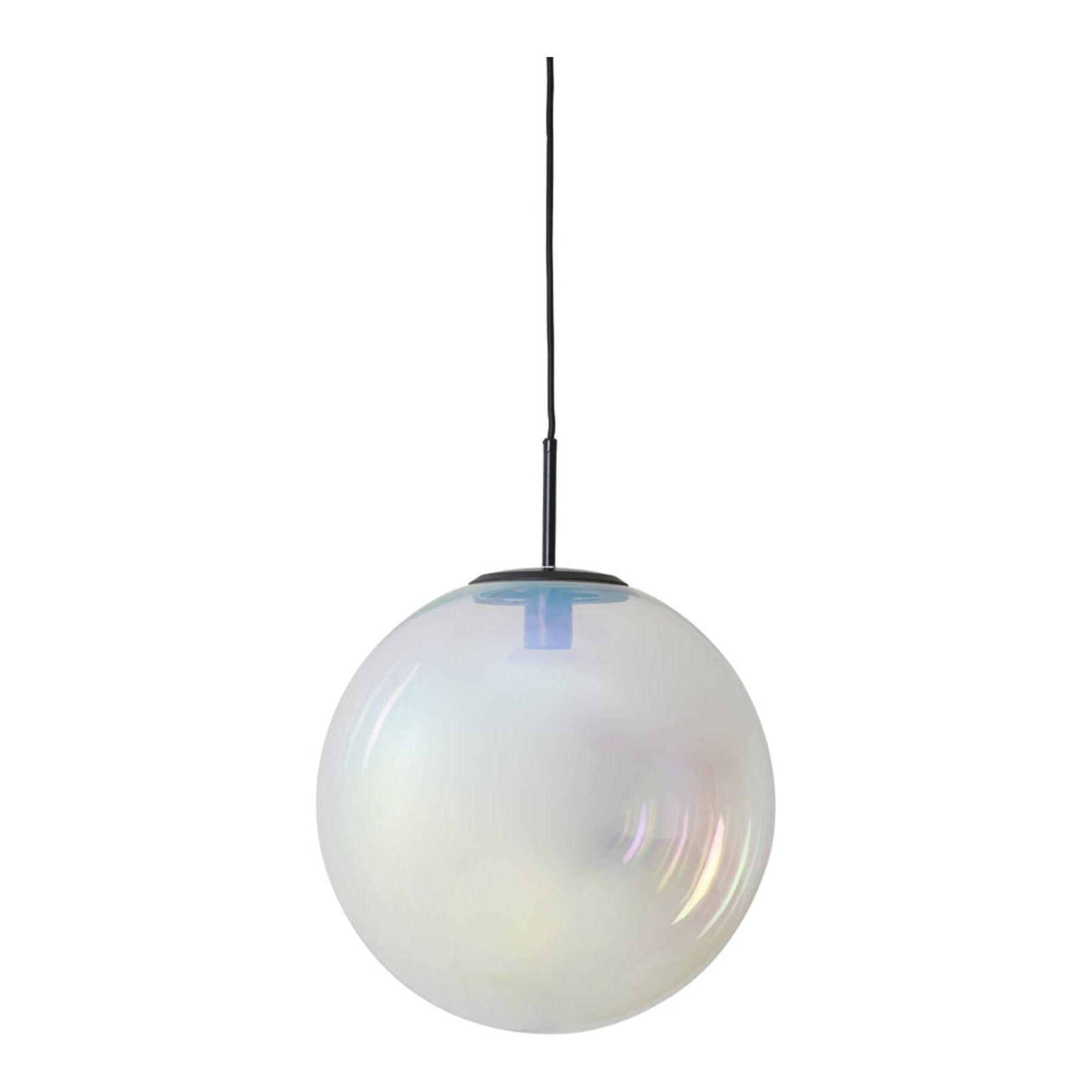 Medina Rainbow Glass & Black Pendant Light 40cm