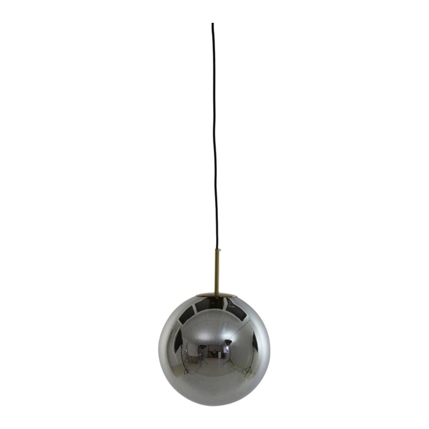 Medina Antique Bronze & Smoked Glass Pendant Light 30cm