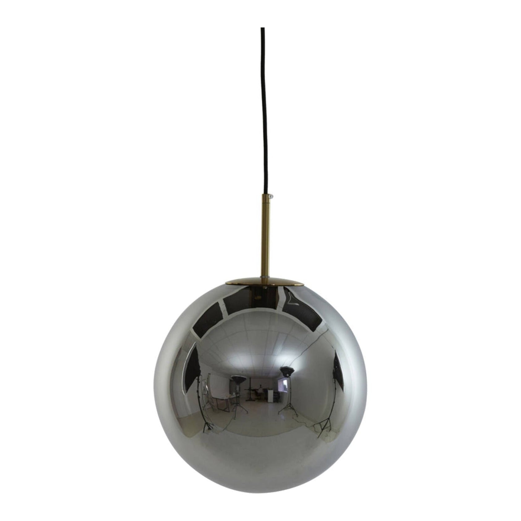 Medina Antique Bronze & Smoked Glass Pendant Light 40cm