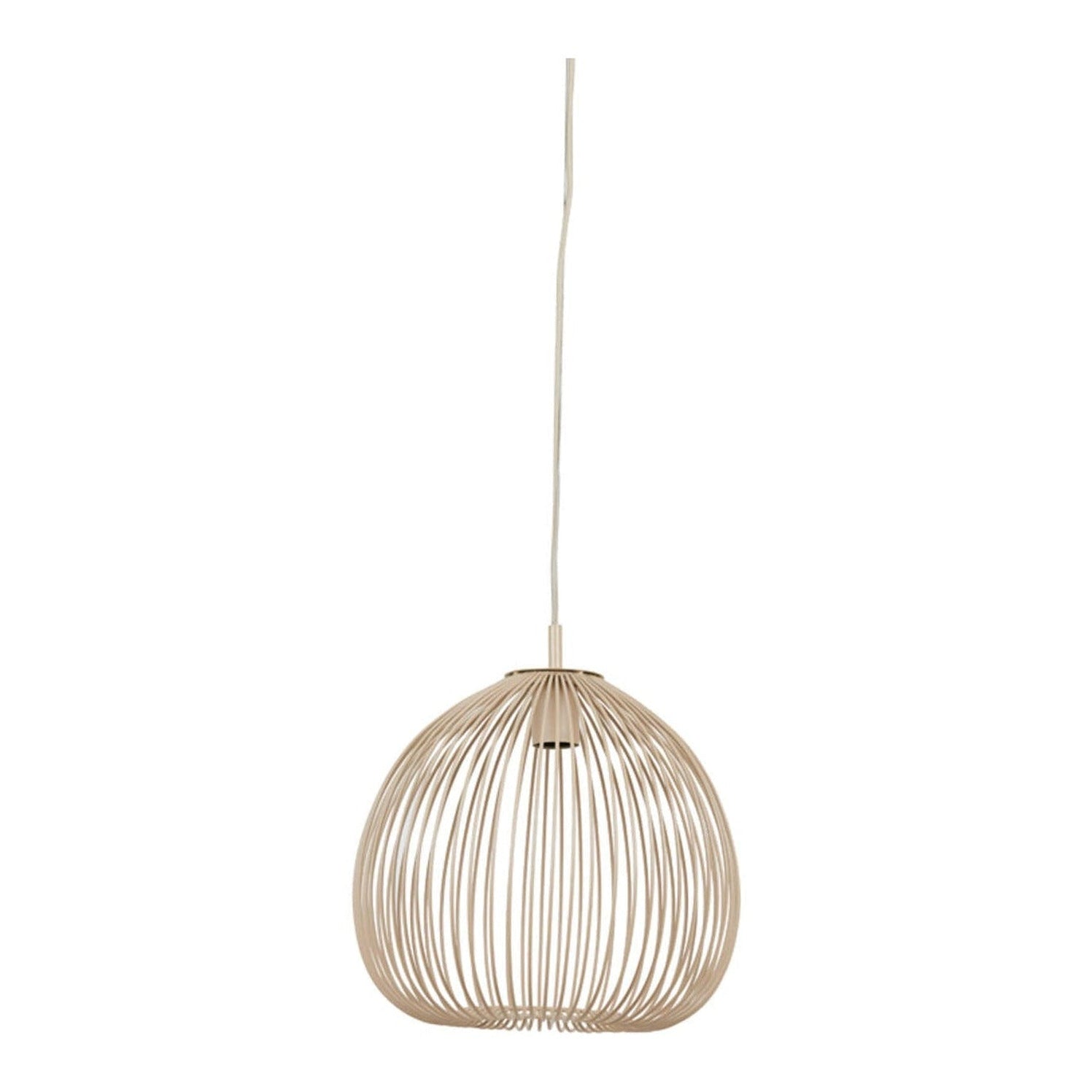Rilana Matt Beige Metal Pendant Light 34cm