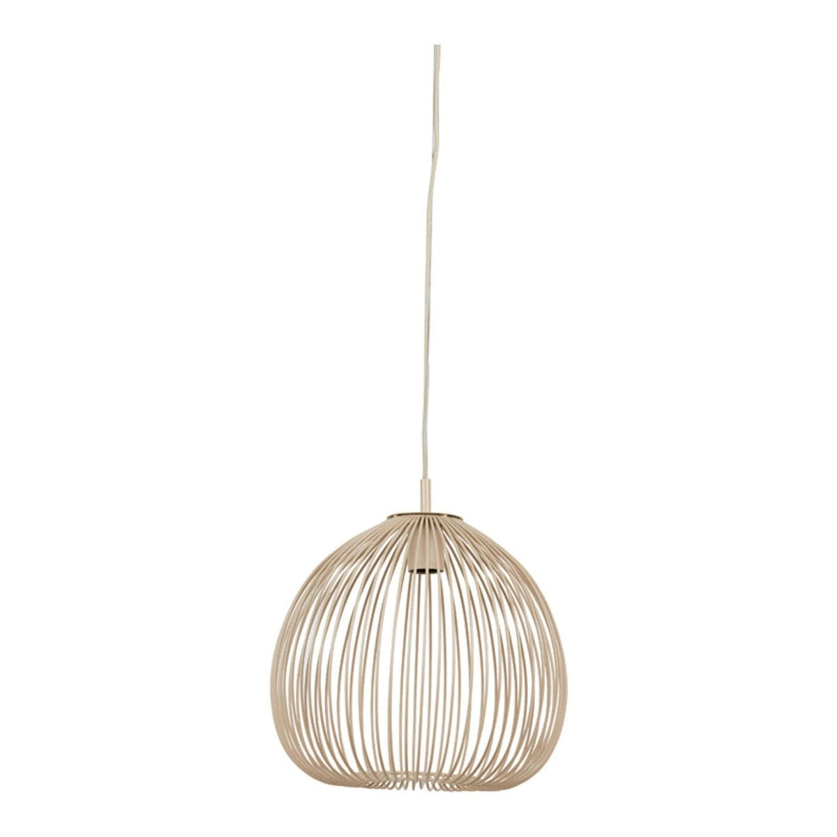 Rilana Matt Beige Metal Pendant Light 34cm