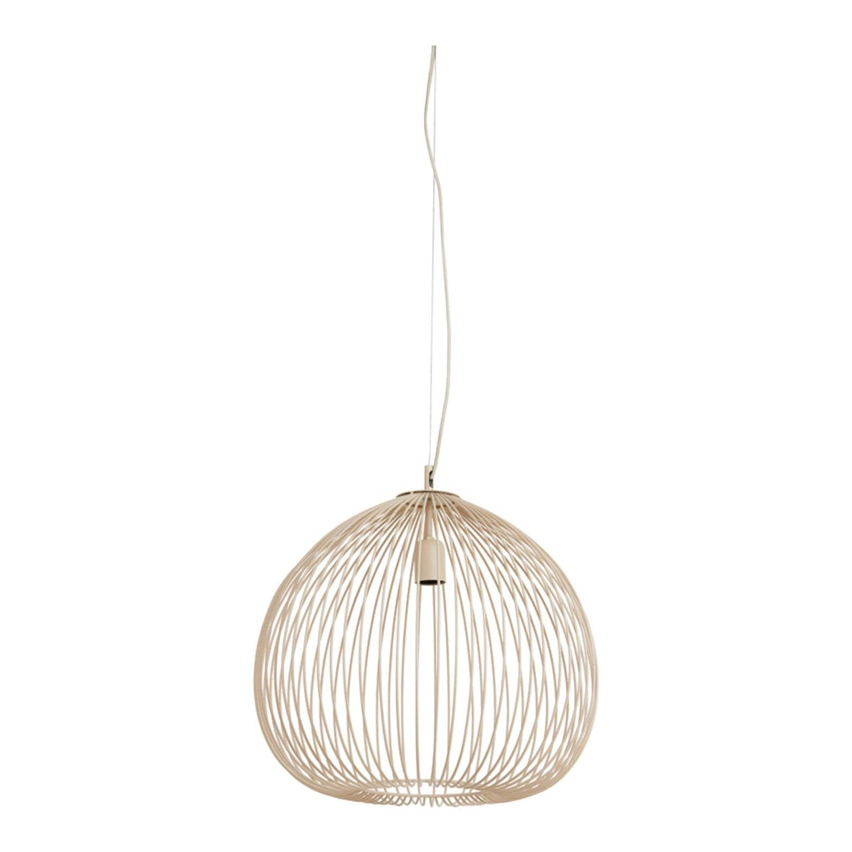 Rilana Matt Beige Metal Pendant Light 45cm