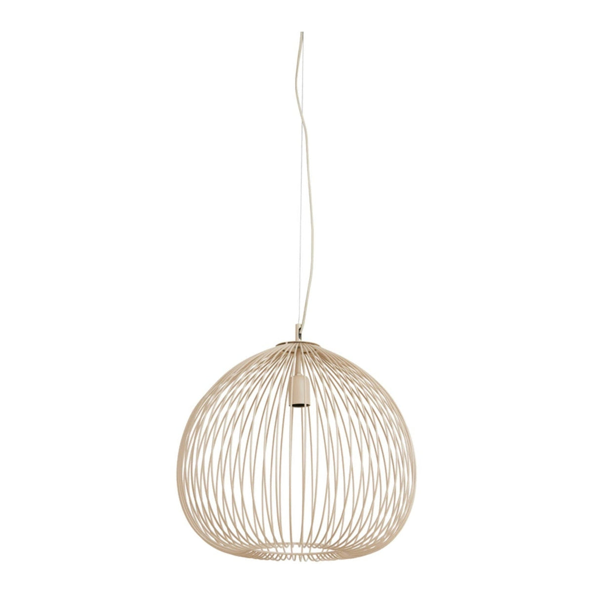 Rilana Matt Beige Metal Pendant Light 45cm
