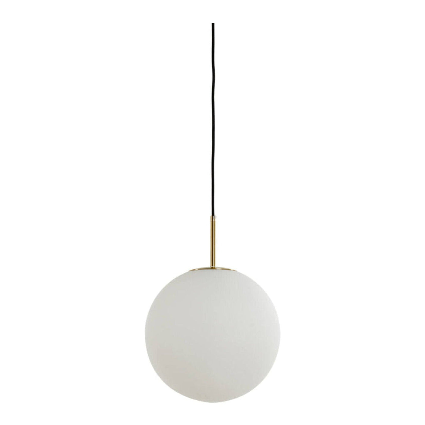 Medina Antique Bronze & Matt White Glass Pendant Light 25cm