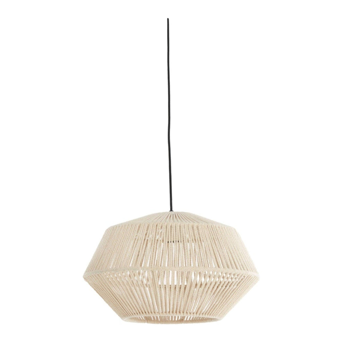 Deya Cream Metal Geometric Pendant Light 40cm