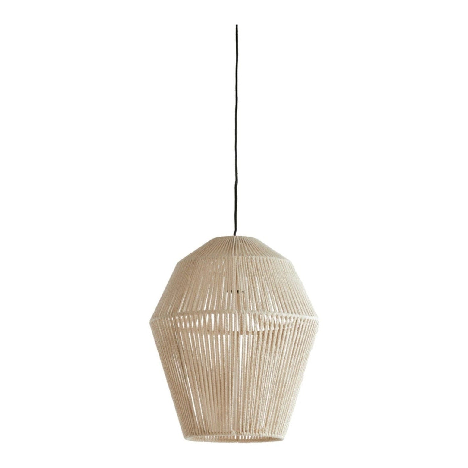 Deya Cream Metal Geometric Pendant Light 38cm