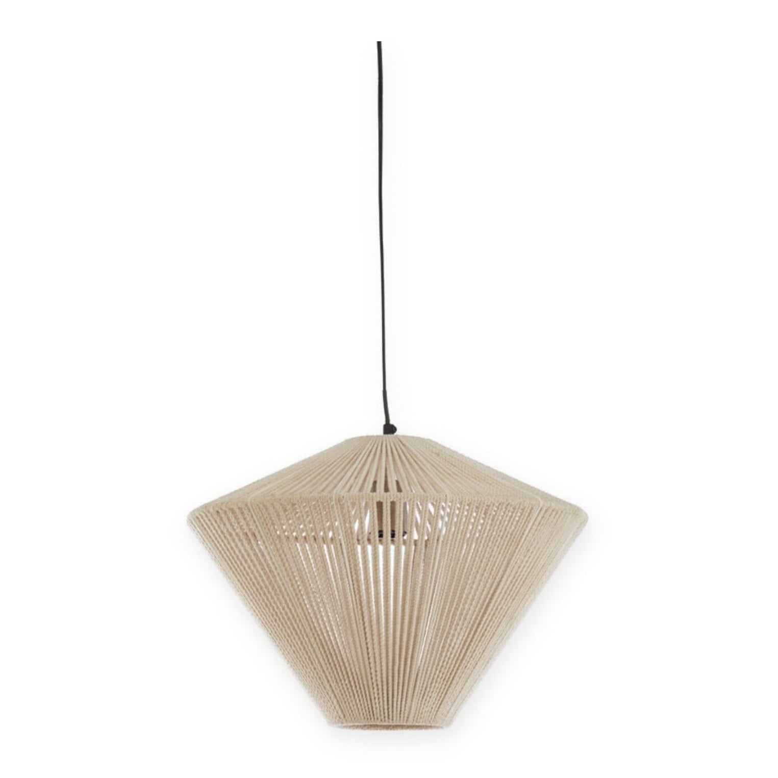 Felida Cream Rope Pendant Light 42cm
