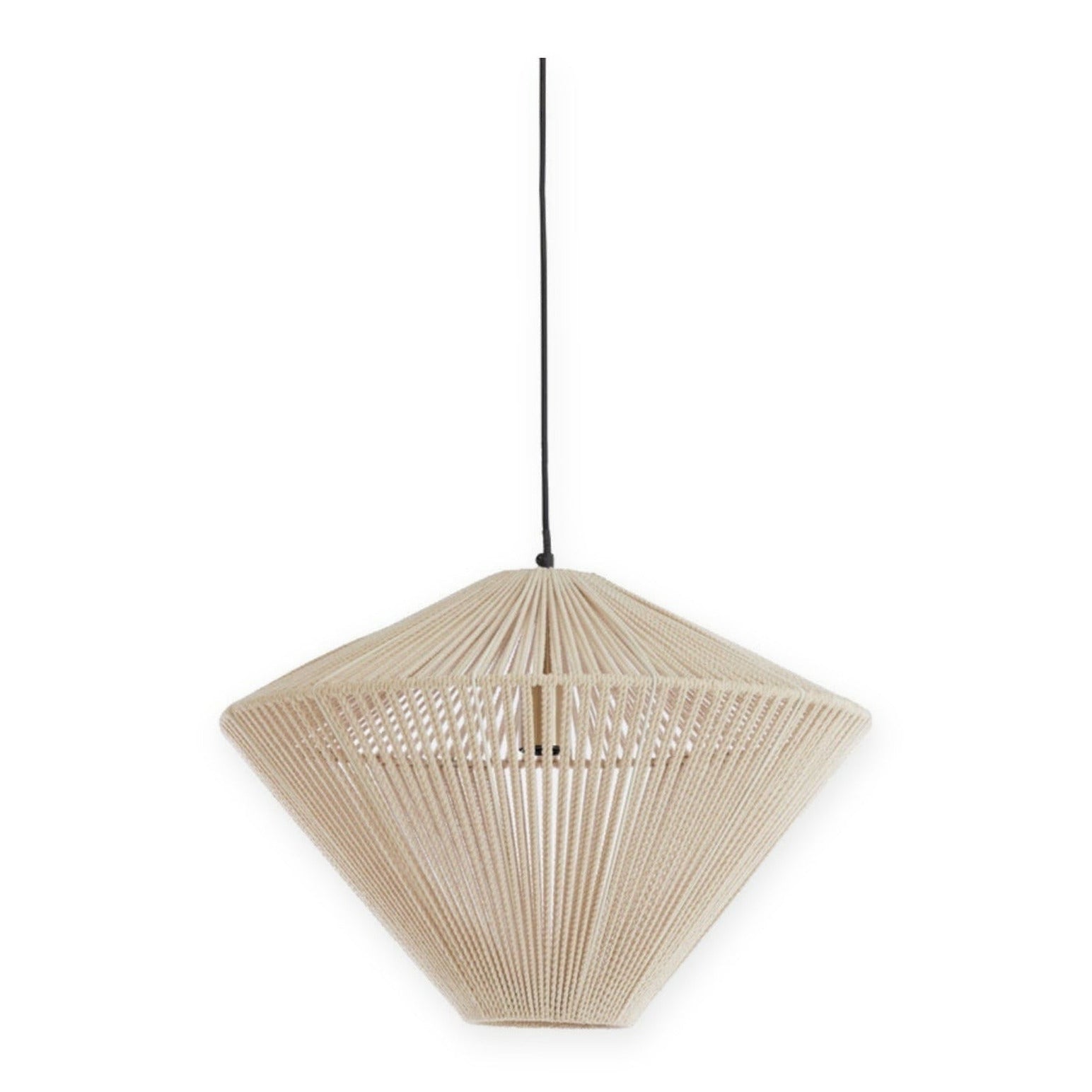 Felida Cream Rope Pendant Light 53cm