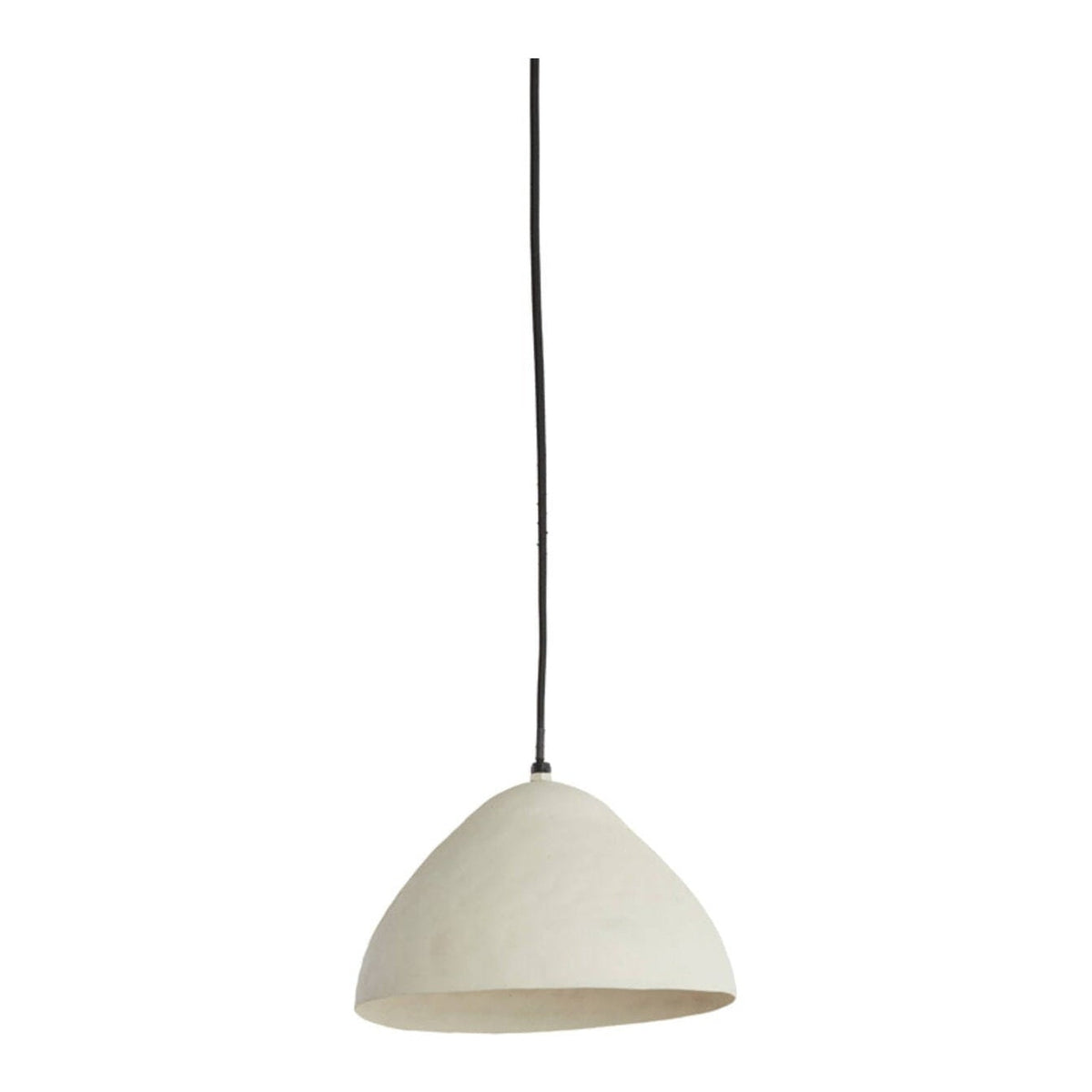 Elimo Matt Cream Metal Pendant Light 25cm