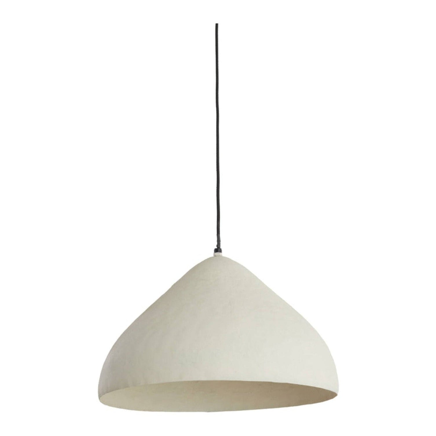 Elimo Matt Cream Metal Pendant Light 40cm