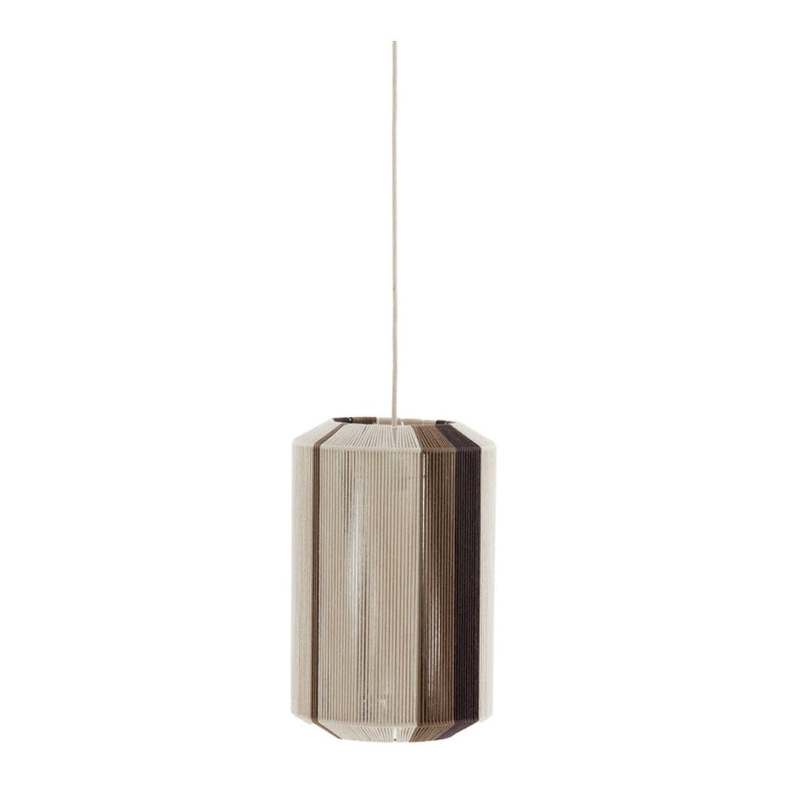 Kozana Cream & Dark Brown Pendant Light 30cm