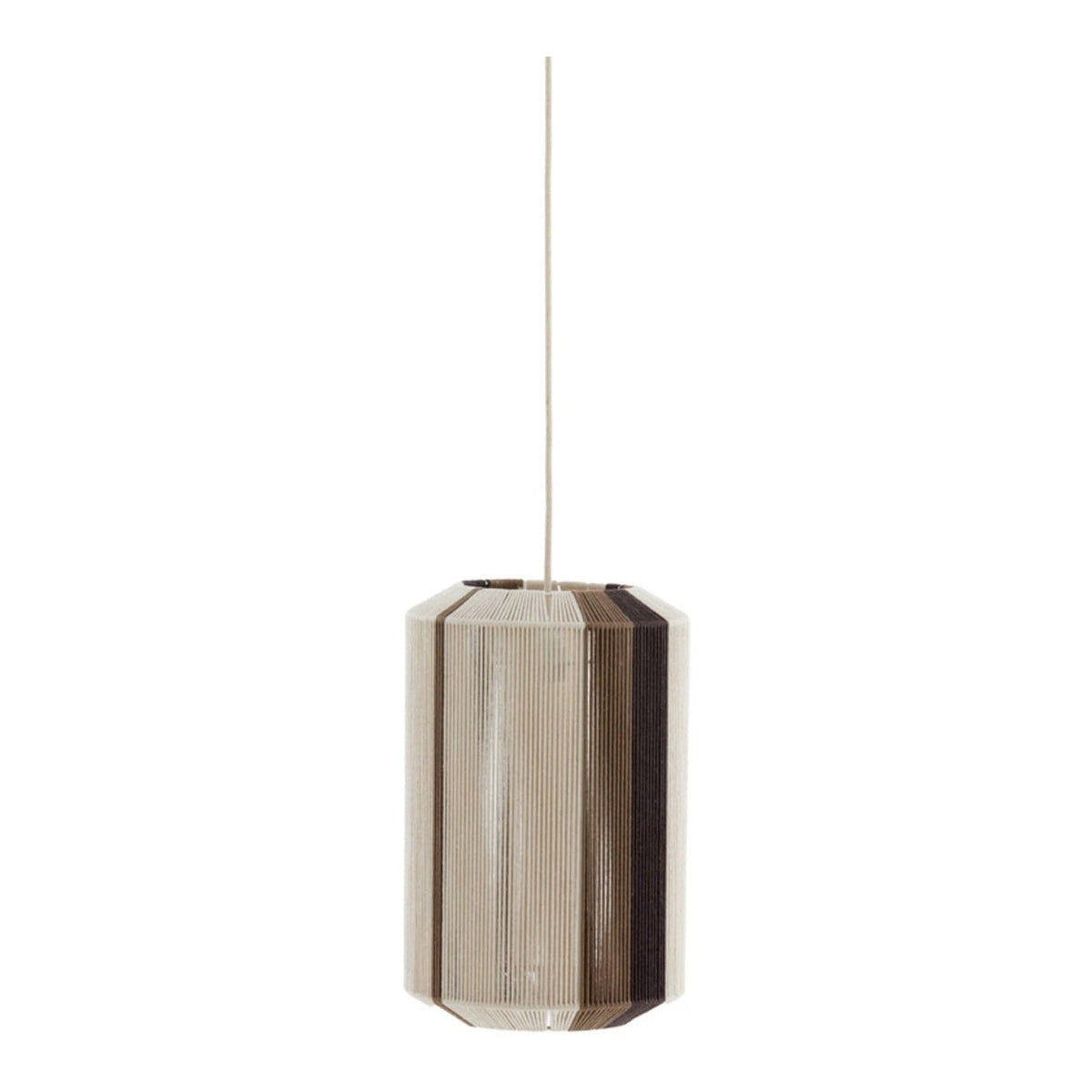 Kozana Cream & Dark Brown Pendant Light 30cm