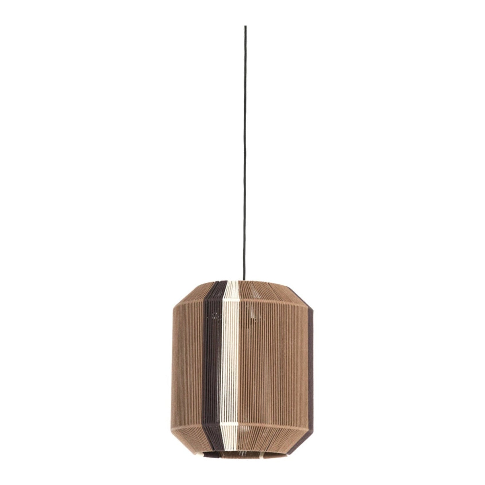 Kozana Brown & Cream Pendant Light 36cm