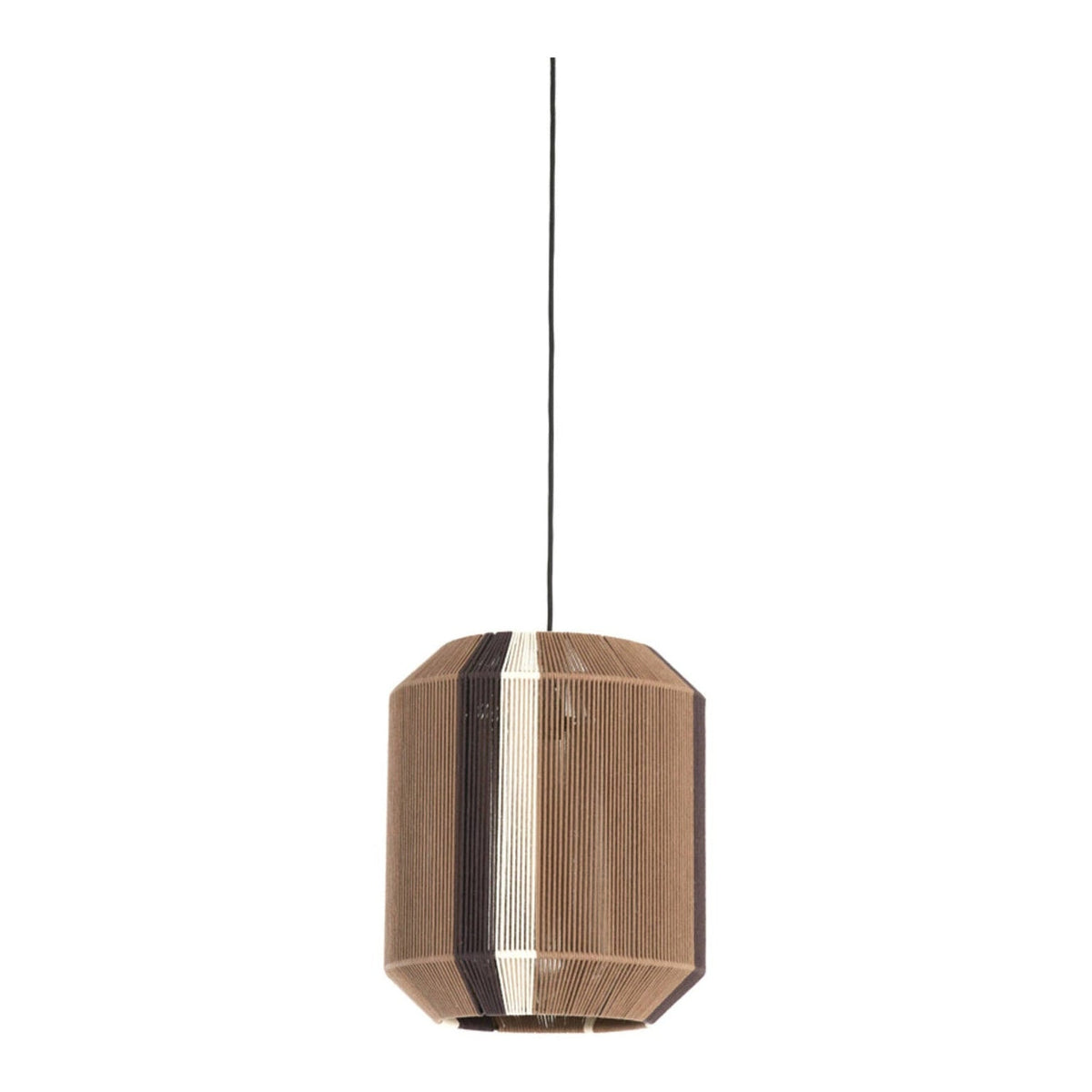 Kozana Brown & Cream Pendant Light 36cm