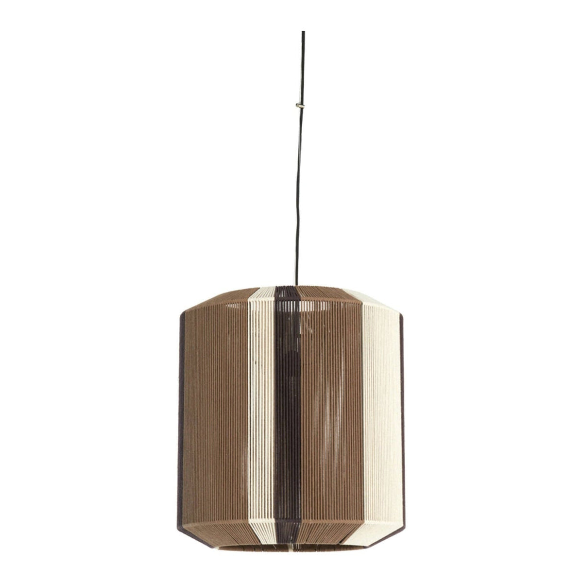 Kozana Brown & Cream Pendant Light 48cm