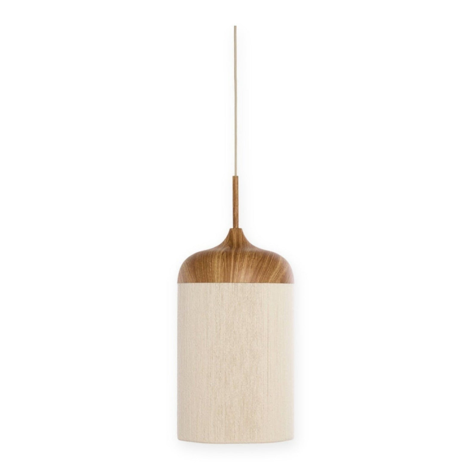 Dania Natural & Cream Rope Pendant Light 16cm