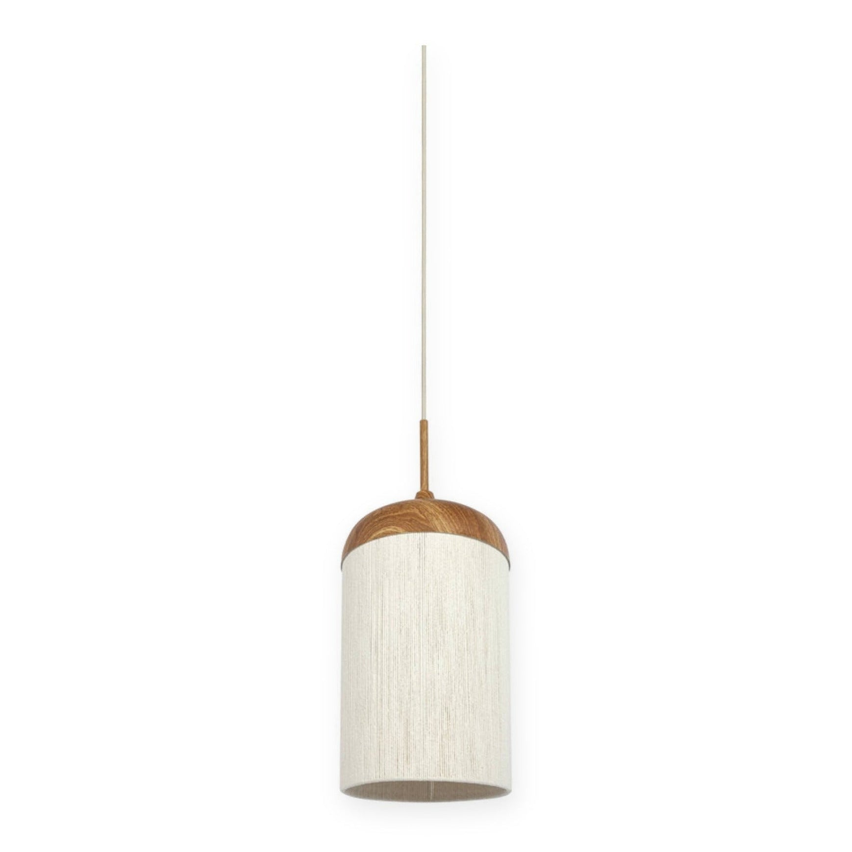 Dania Natural & Cream Rope Pendant Light 27.5cm