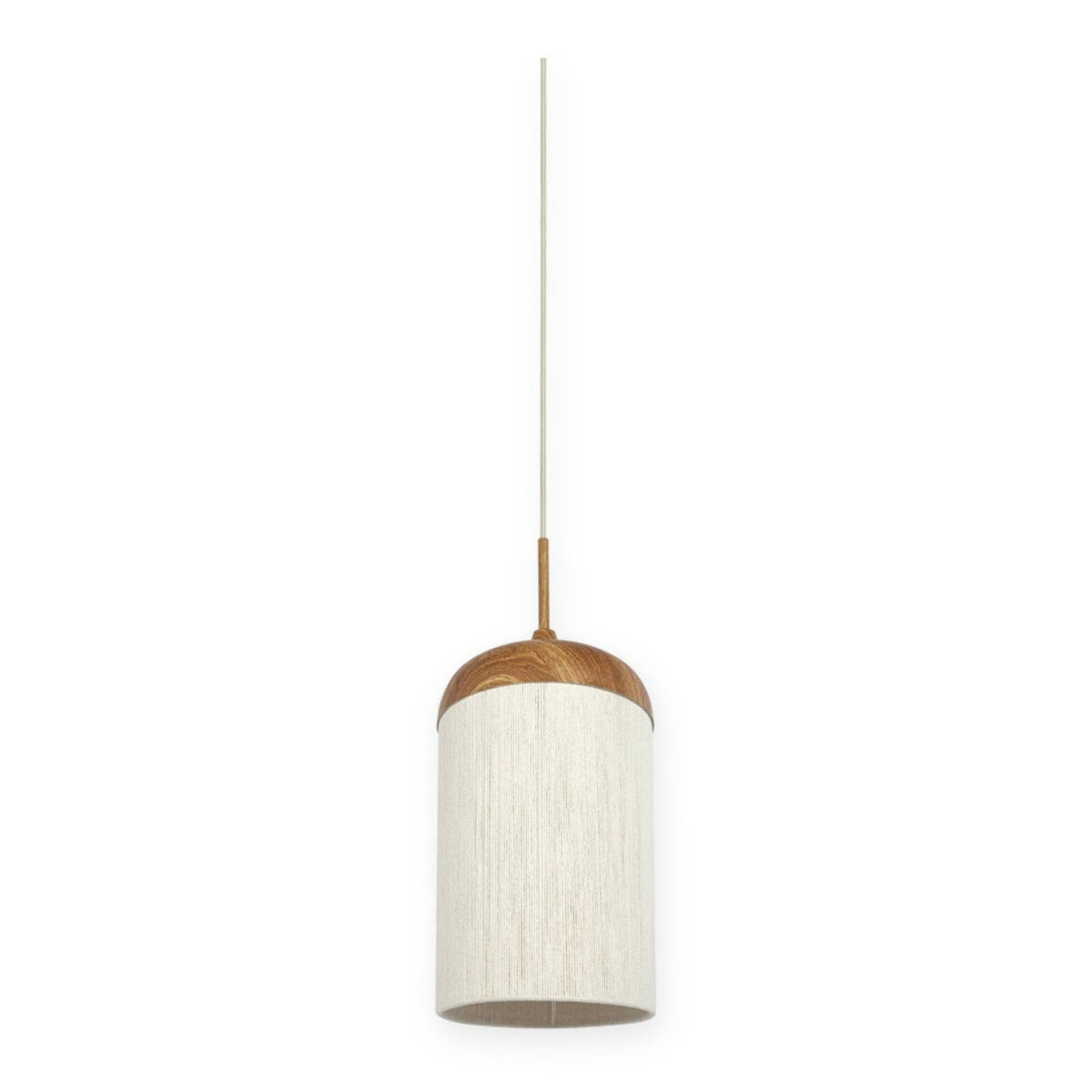Dania Natural & Cream Rope Pendant Light 27.5cm