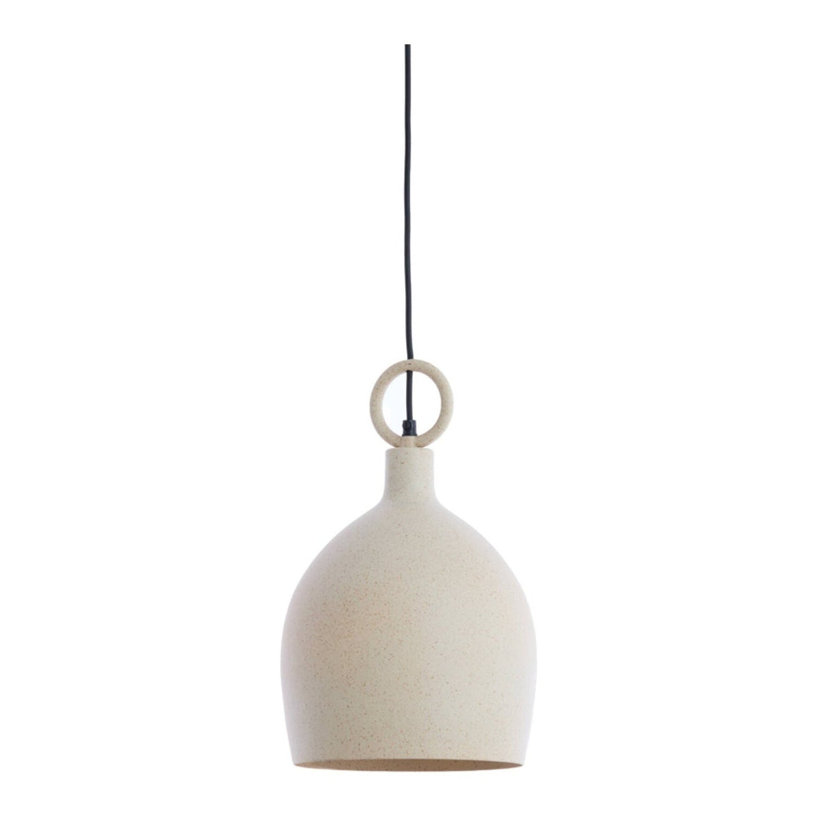 Rosero Sand & Light Brown Spotted Metal Pendant Light