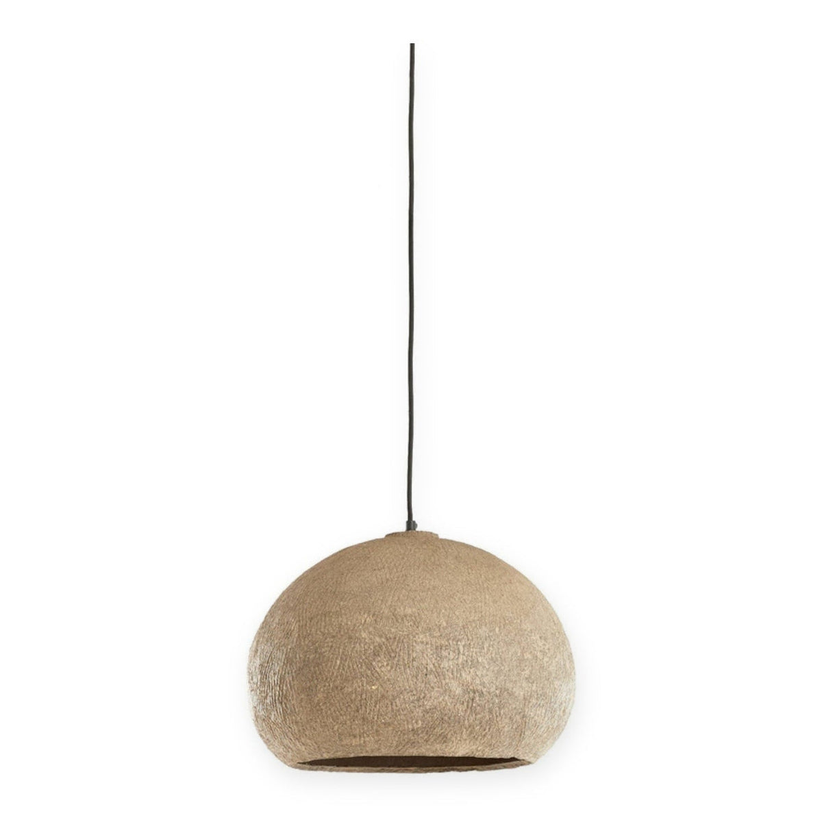 Celmiros Grey Papier Mâché Pendant Light 41cm