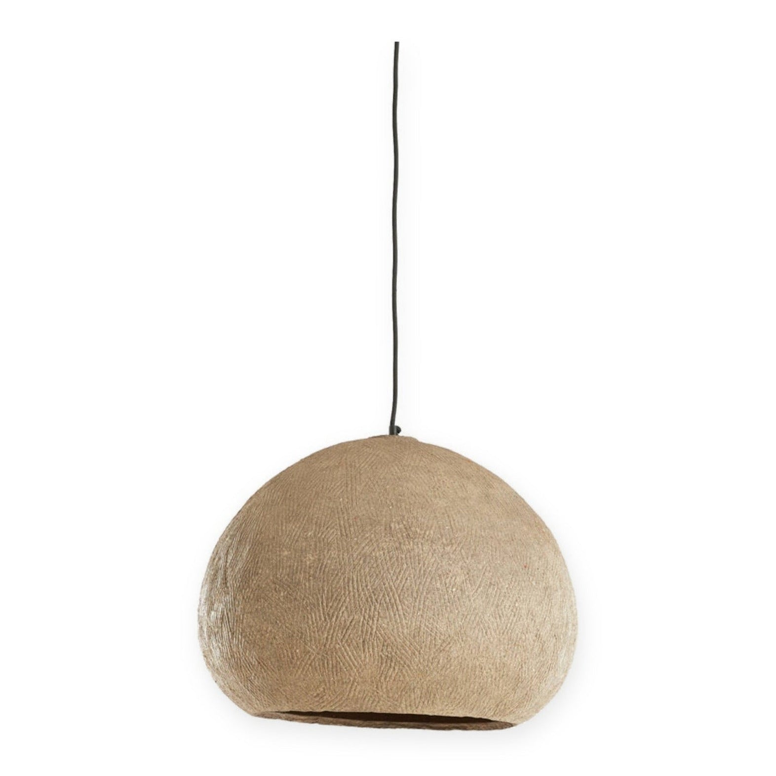 Celmiros Grey Papier Mâché Pendant Light 51cm