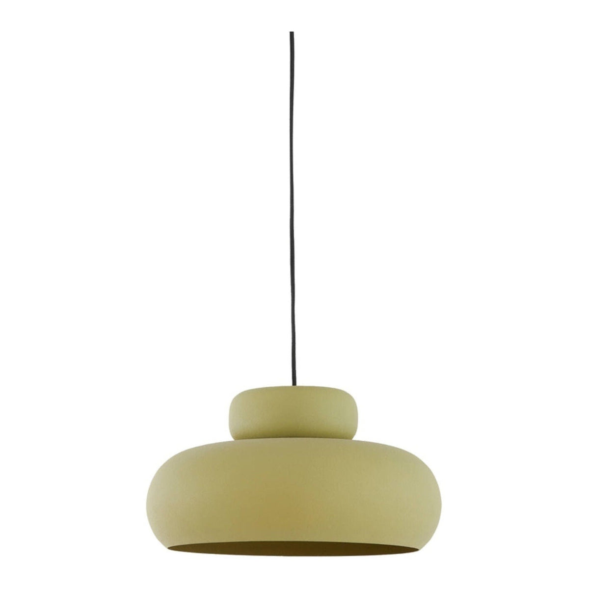 Neiva Matt Olive Green Metal Pendant Light 39cm