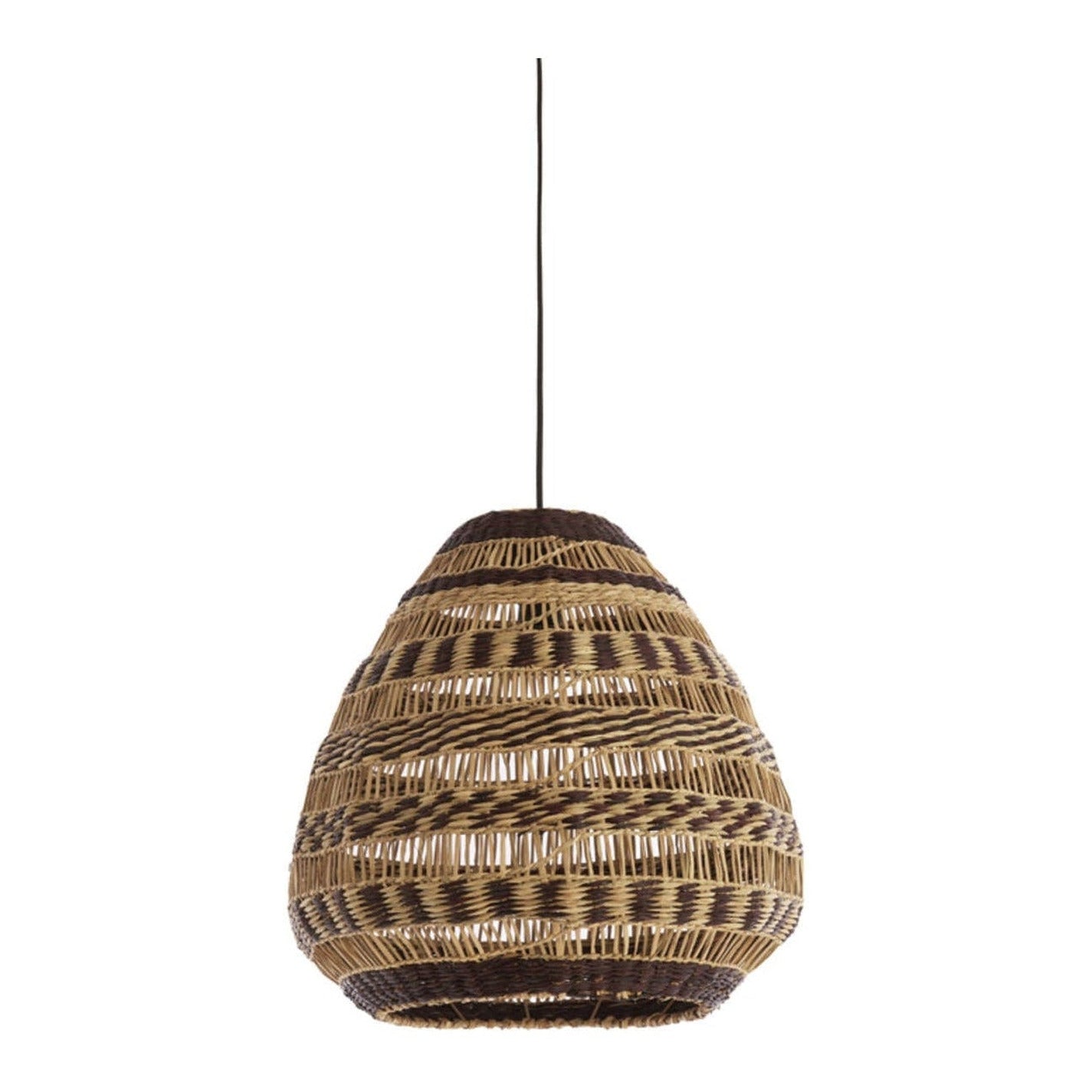 Soluna Natural & Brown Seagrass Pendant Light 47cm