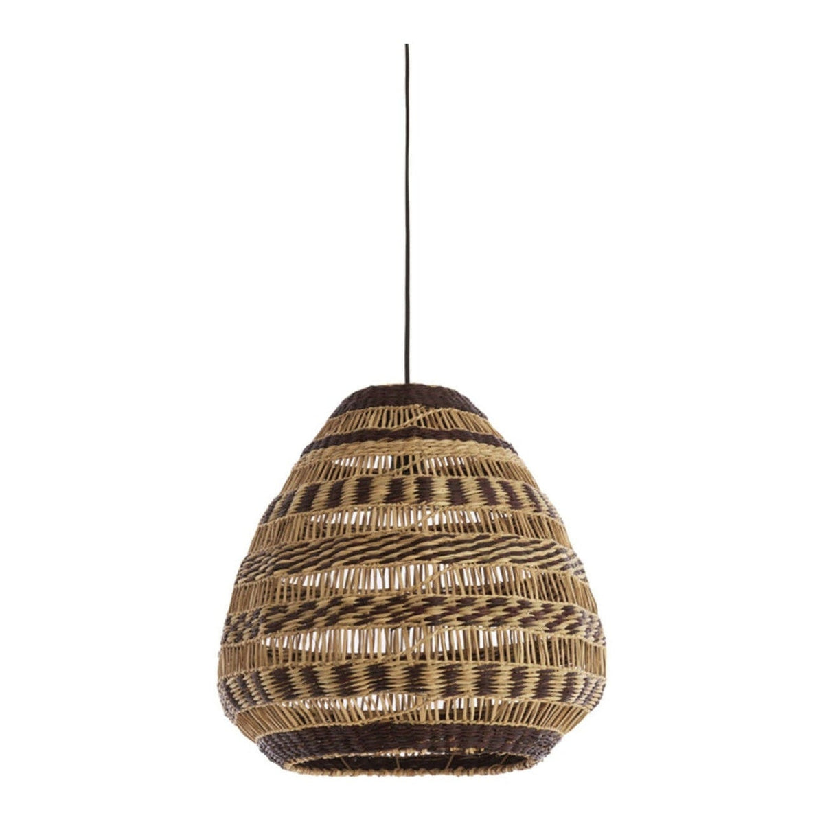 Soluna Natural & Brown Seagrass Pendant Light 47cm