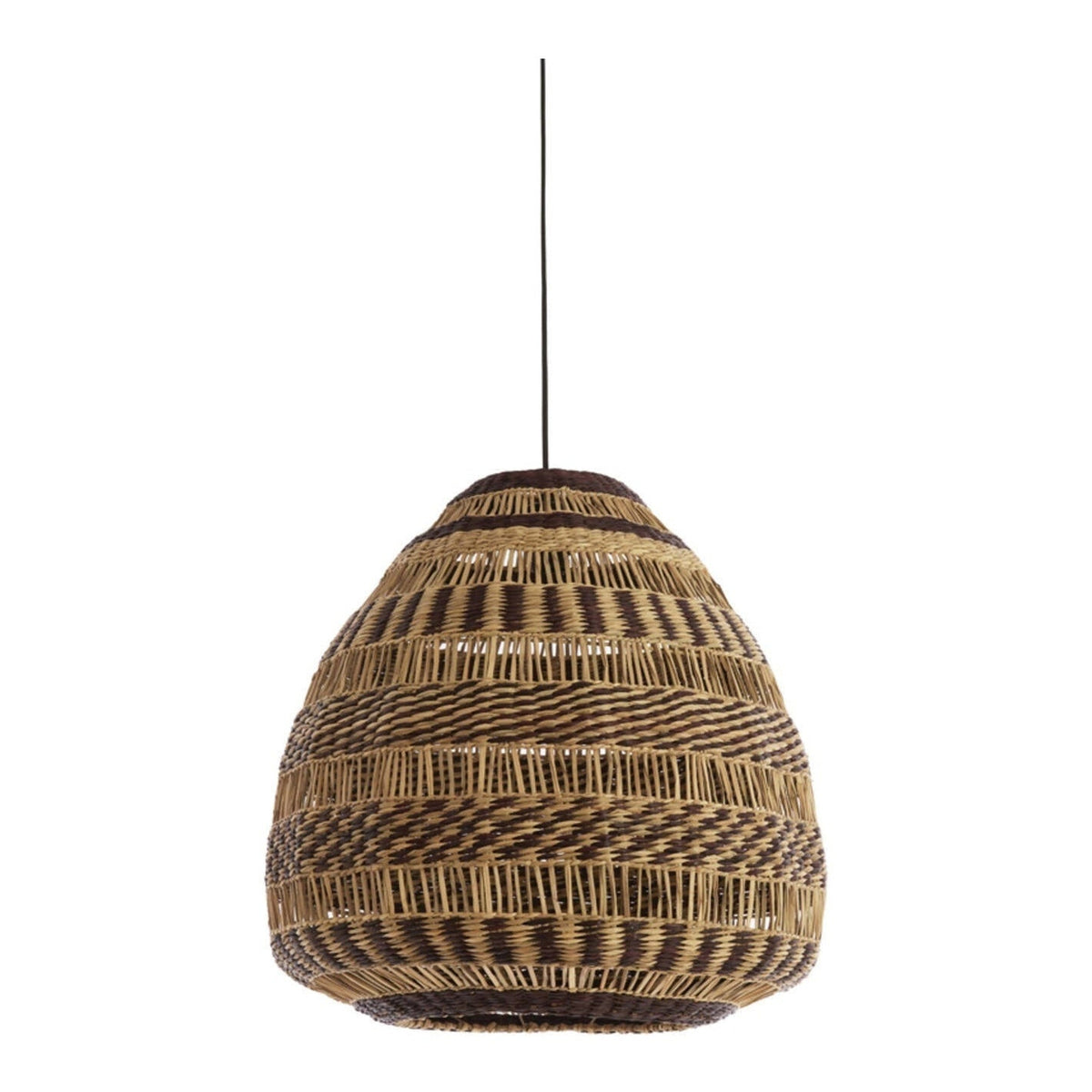 Soluna Natural & Brown Seagrass Pendant Light 56cm