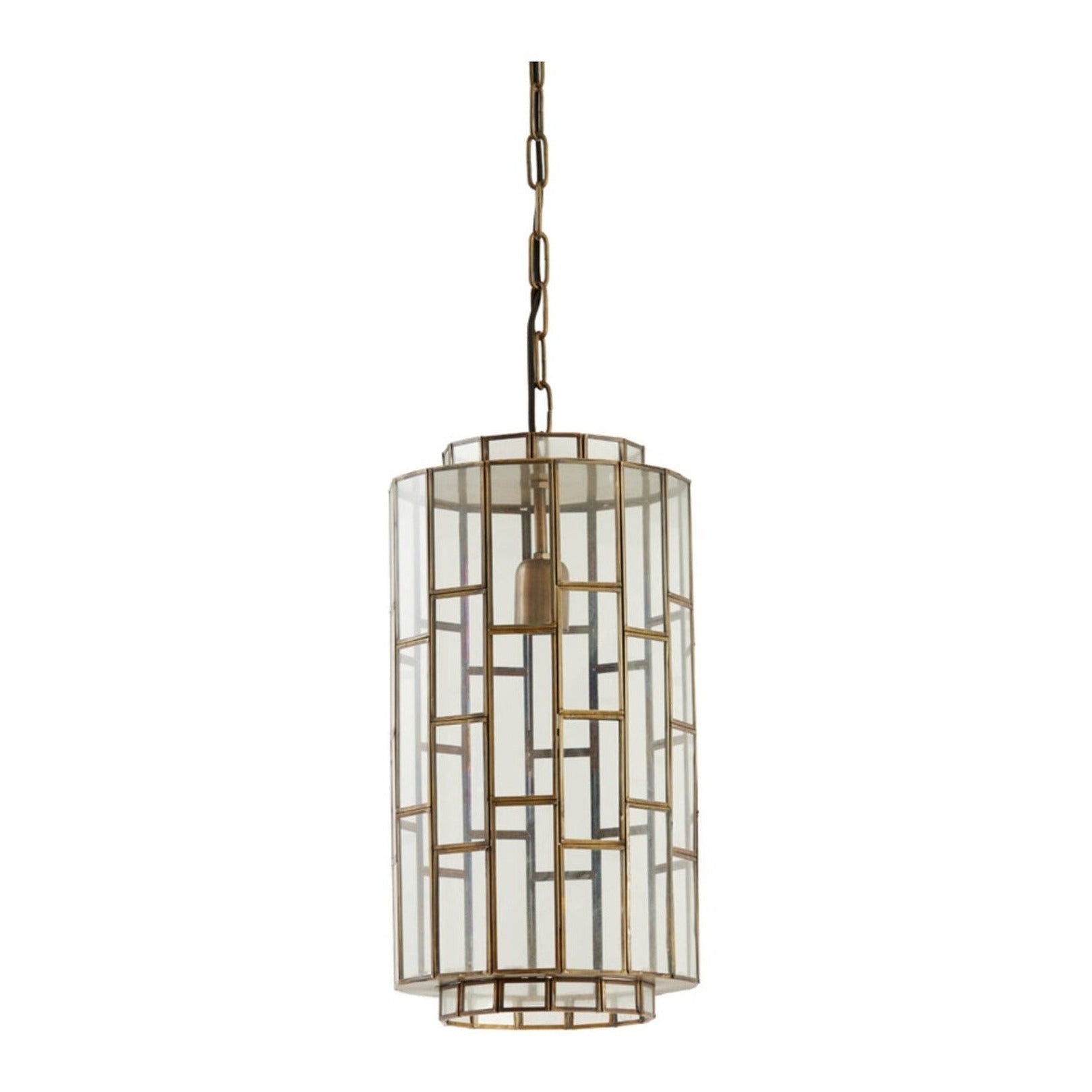Søstrene Antique Bronze & Glass Pendant Light 24cm