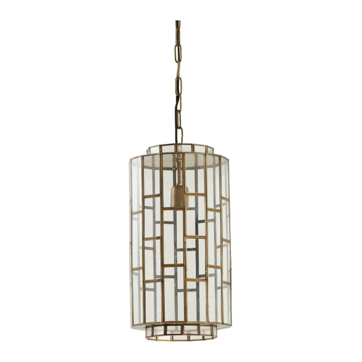 Søstrene Antique Bronze & Glass Pendant Light 24cm