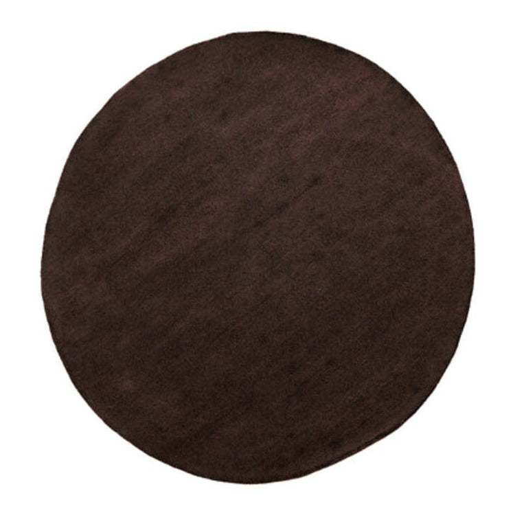 Arcola Dark Brown Round Rug 180cm